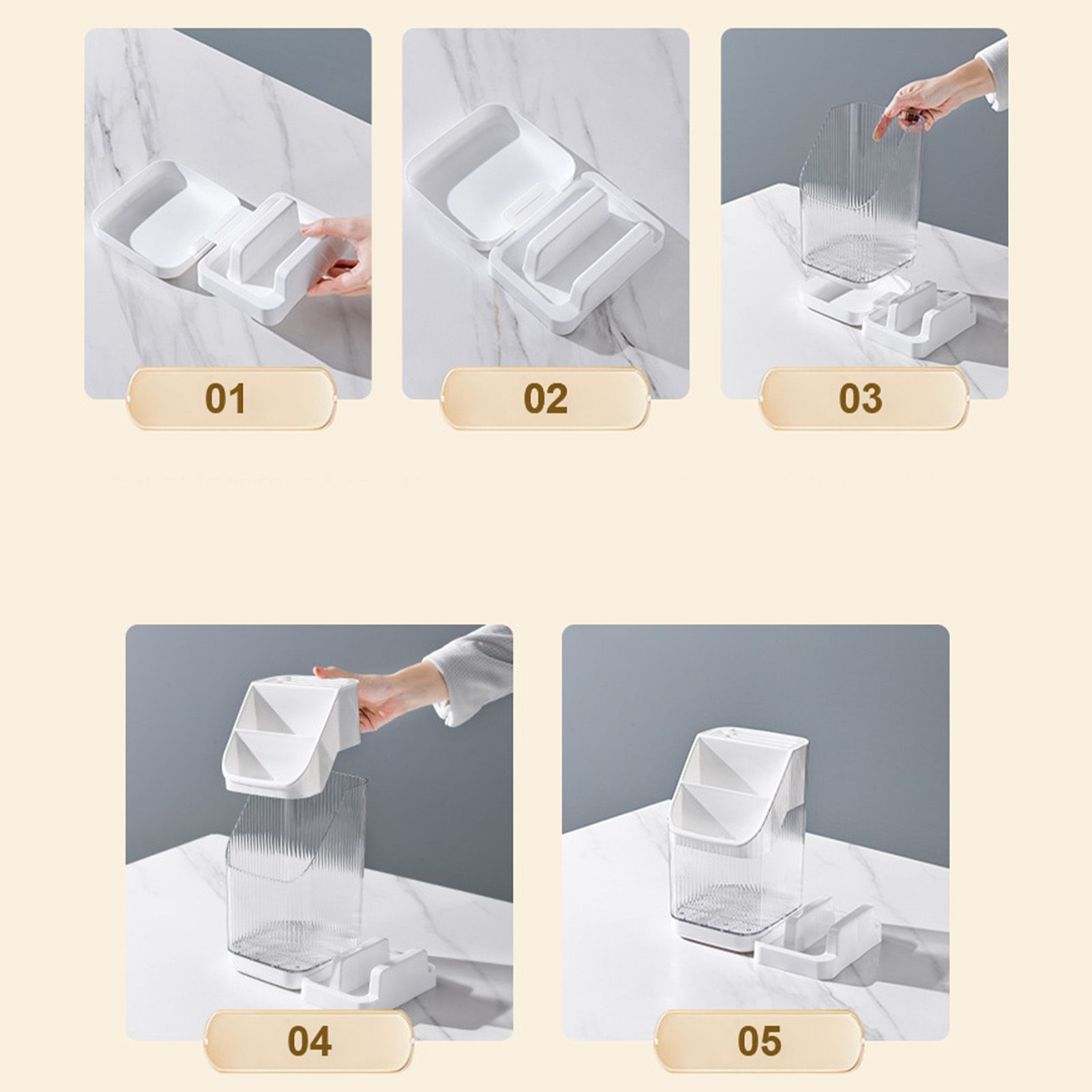 Multifunctional Kitchen Storage Rack Kitchen Countertop Cutting Board Pot view 7