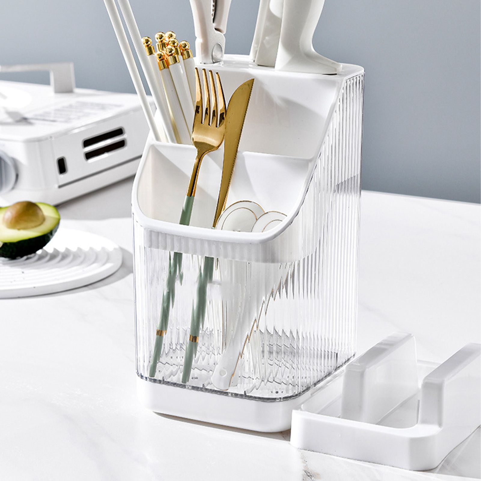 Multifunctional Kitchen Storage Rack Kitchen Countertop Cutting Board Pot view 15