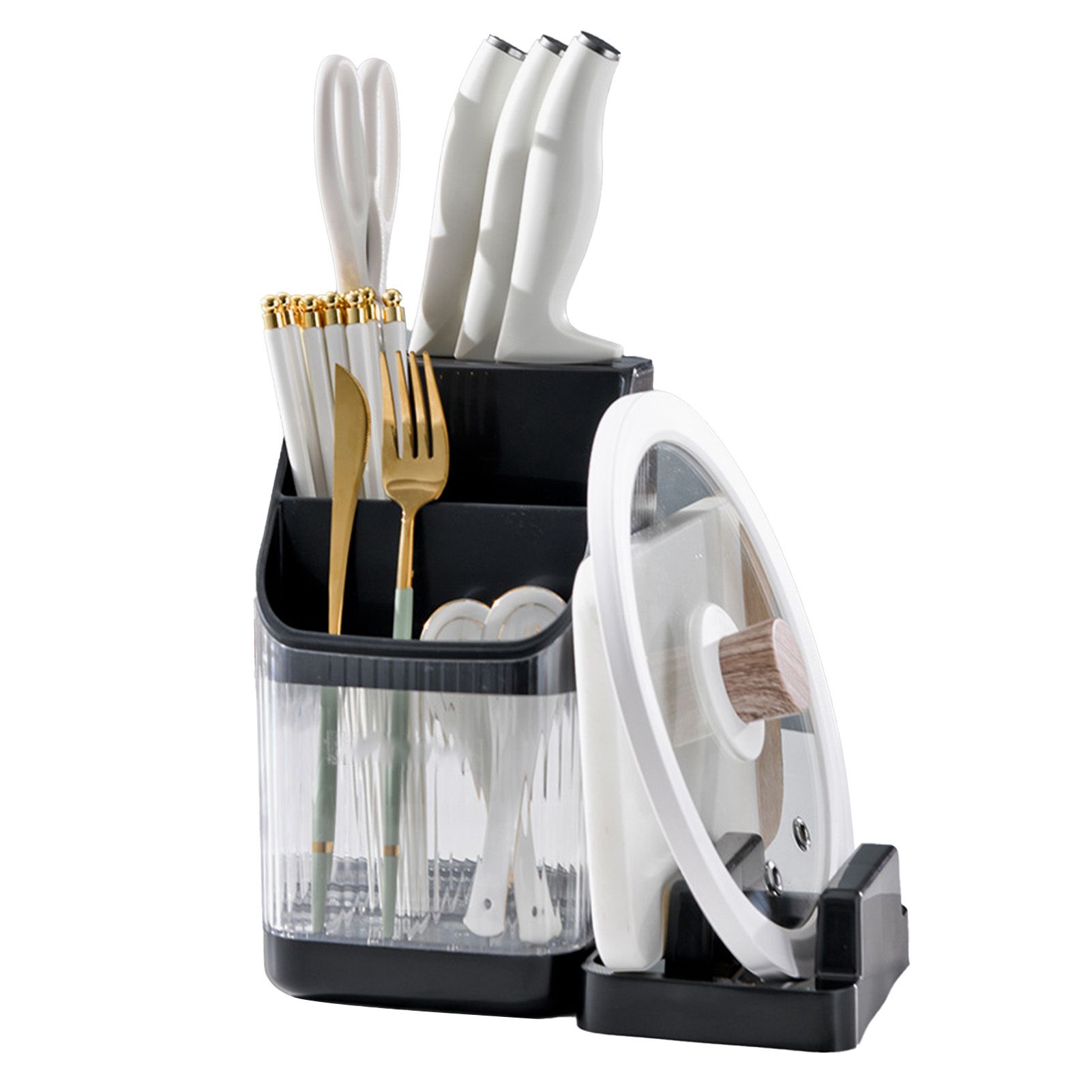 Multifunctional Kitchen Storage Rack Kitchen Countertop Cutting Board Pot