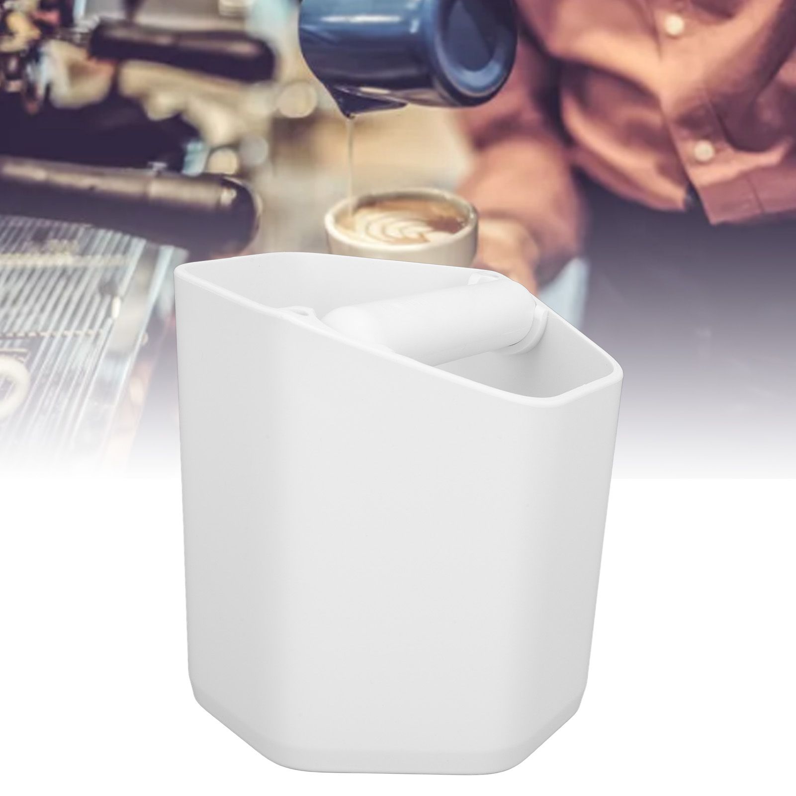 Coffee Knock Box Large Capacity Coffee Grounds Knock Box with Knock Bar and view 12