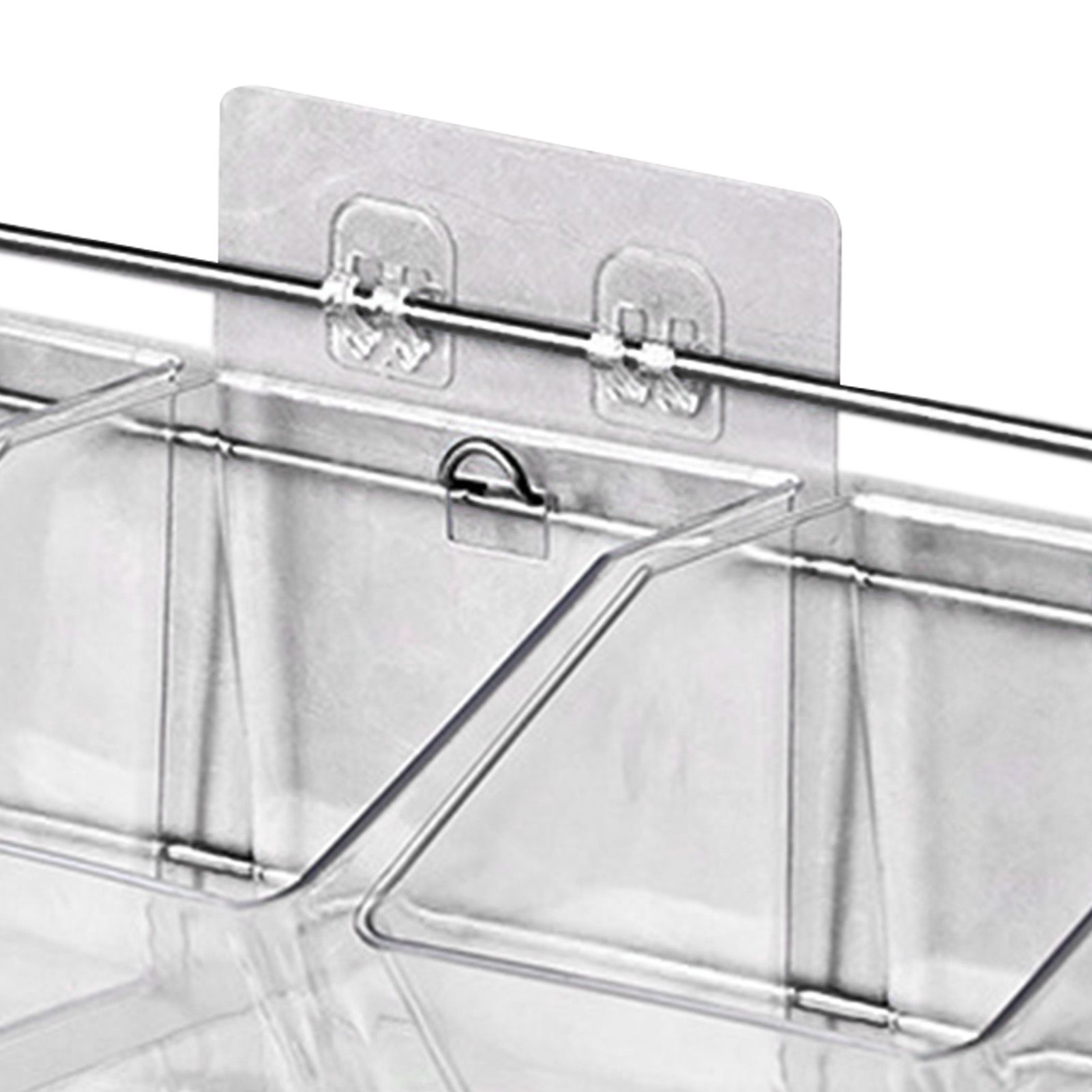 Wall Mounted Storage Container 3 Layer Wall Hanging Kitchen Storage Box for view 7
