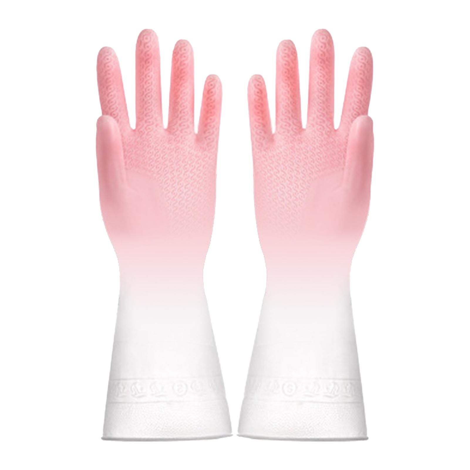 Kitchen Gloves Reusable Tight Fit Multifunctional Dishwashing Cleaning