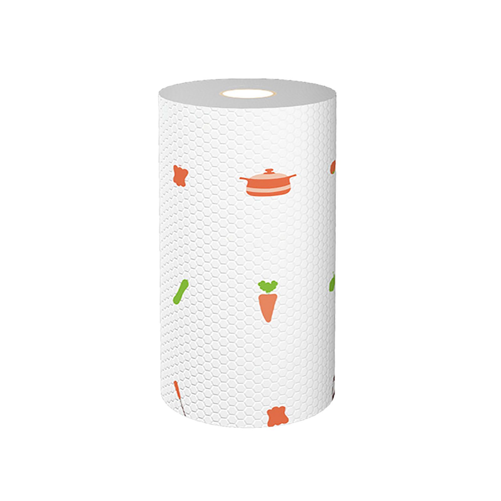 50 PCS Kitchen Paper Towels Wet Dry Use One Time Use Polyester Dish Paper