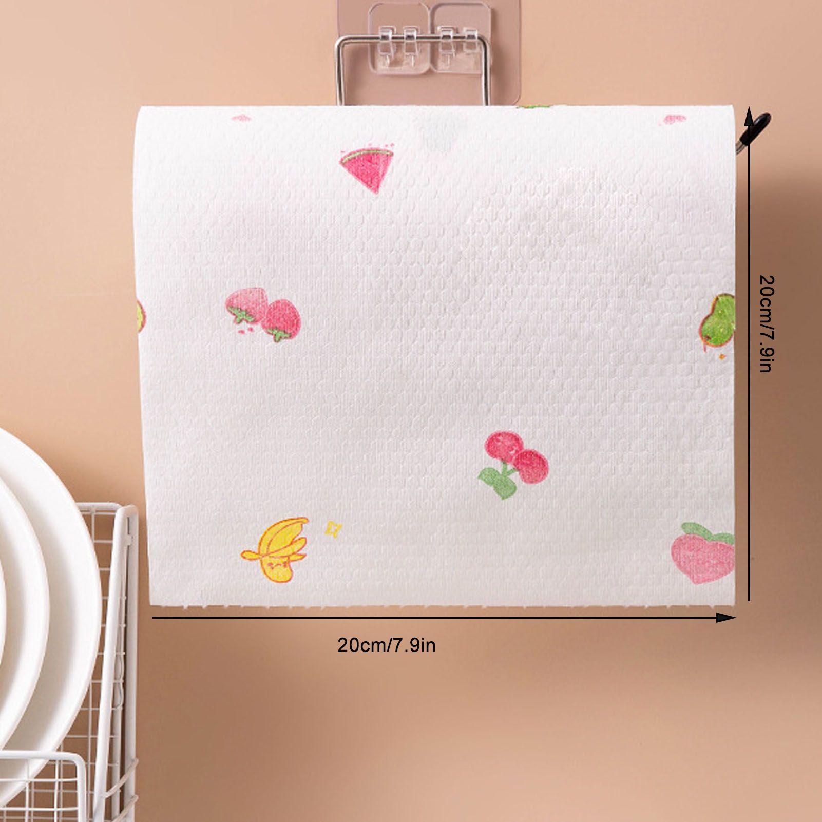 50 PCS Kitchen Paper Towels Wet Dry Use One Time Use Polyester Dish Paper view 10