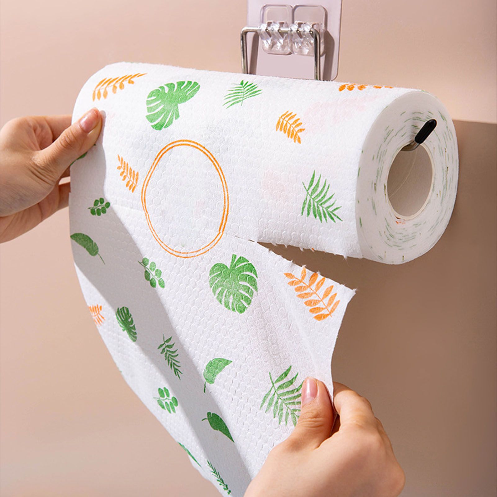 50 PCS Kitchen Paper Towels Wet Dry Use One Time Use Polyester Dish Paper view 11