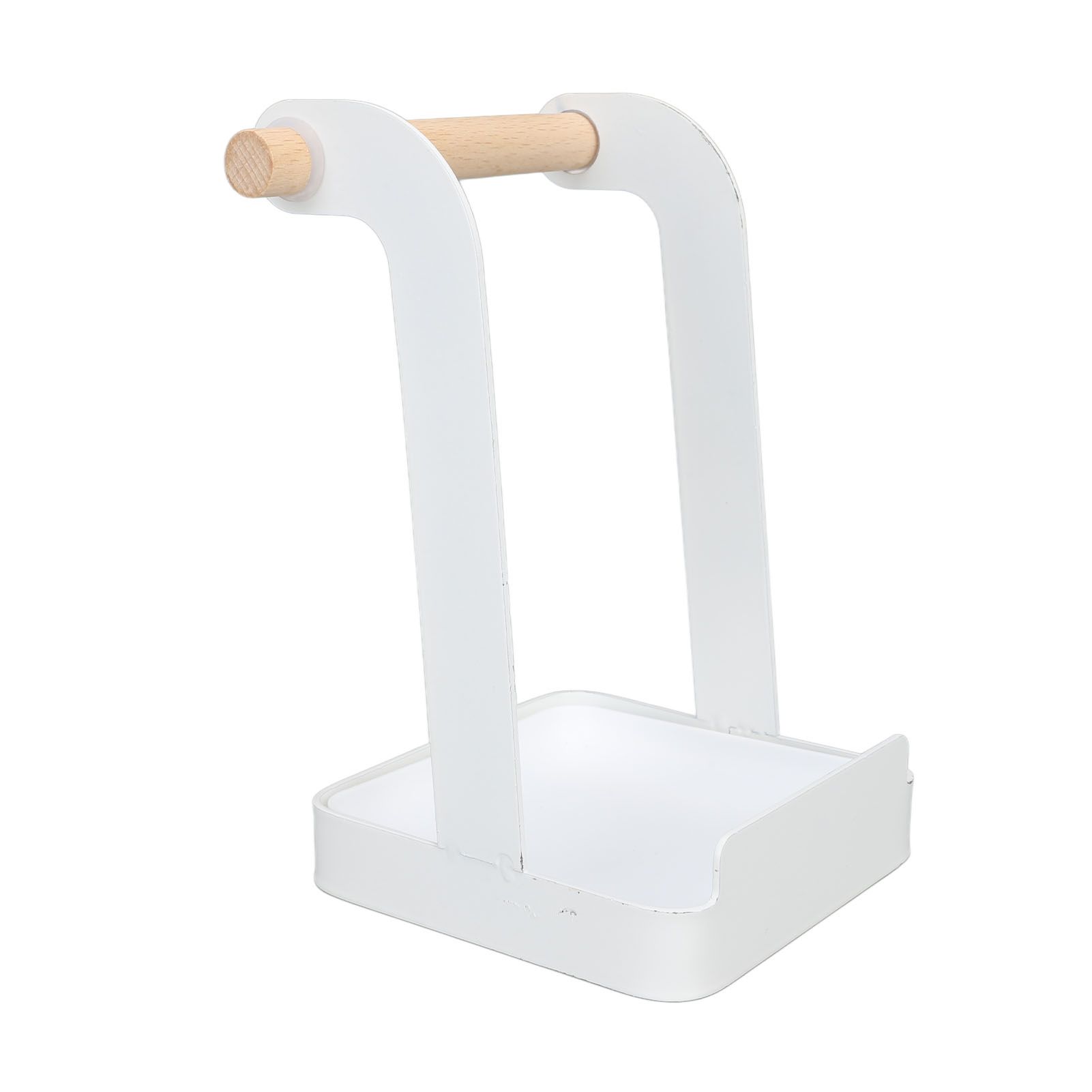 Pot Lid Holder Rack Multifunction Prevent Slip Iron Basin Wood Rack Cooking view 2