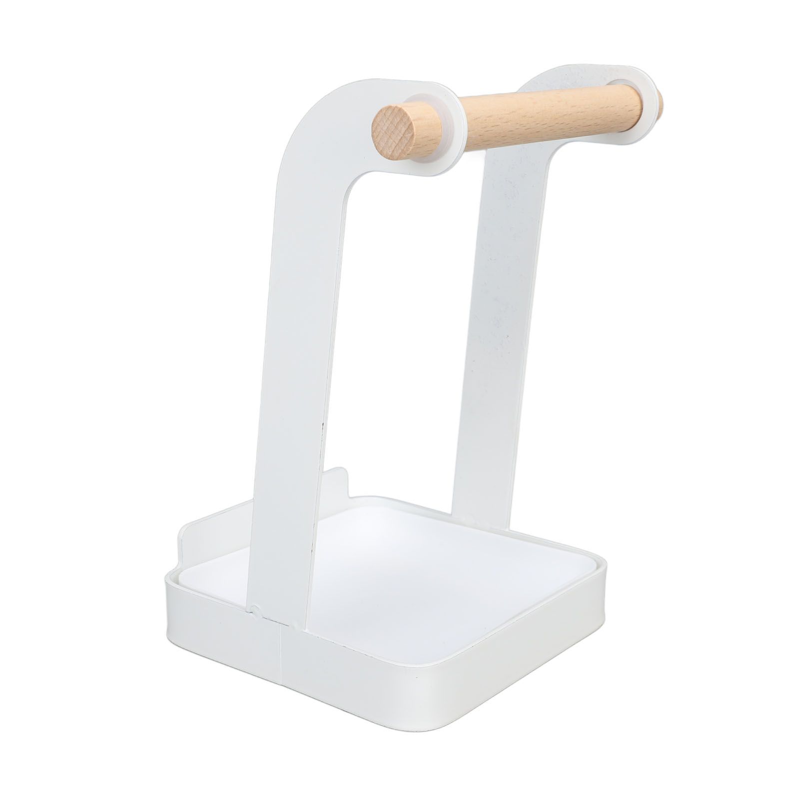 Pot Lid Holder Rack Multifunction Prevent Slip Iron Basin Wood Rack Cooking view 5