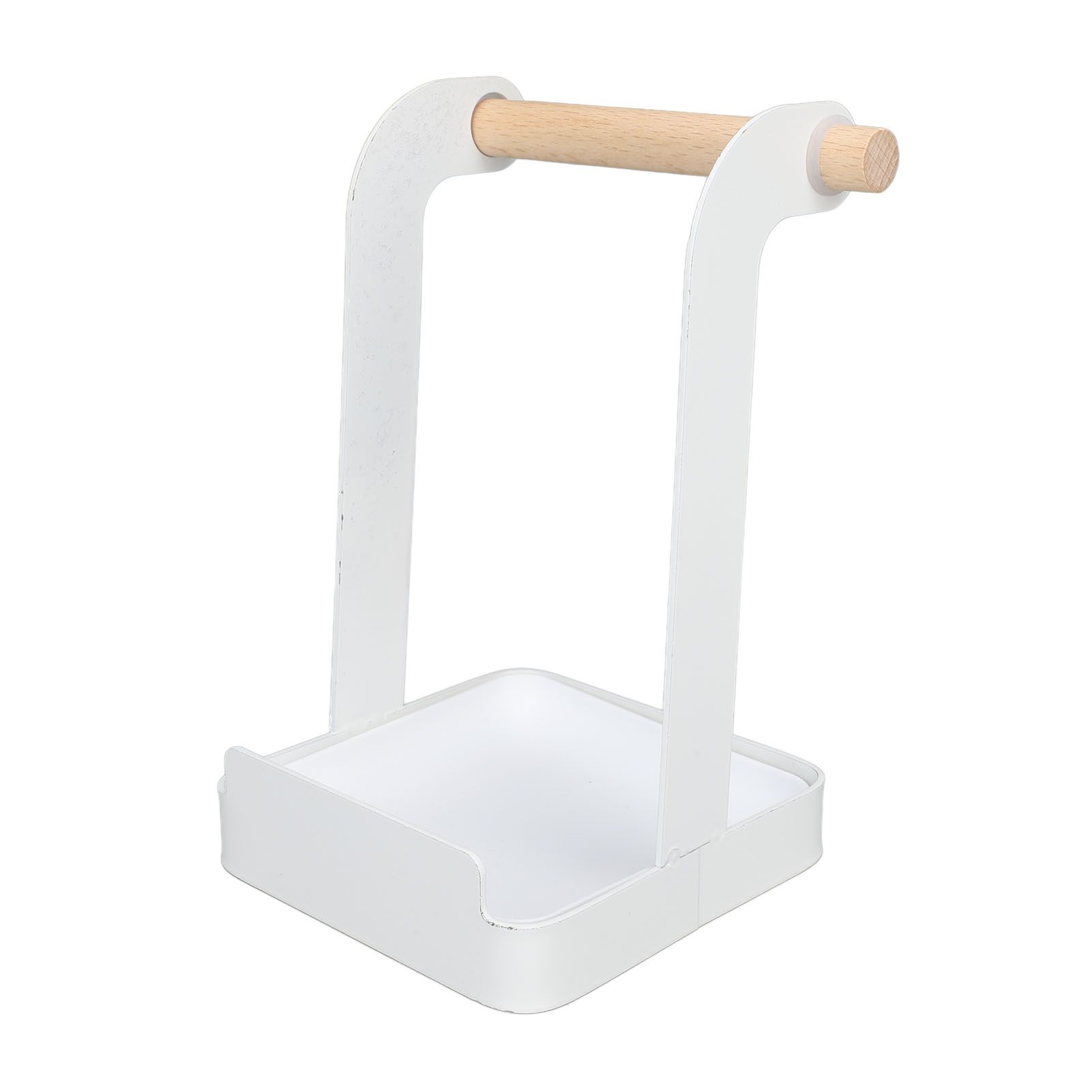 Pot Lid Holder Rack Multifunction Prevent Slip Iron Basin Wood Rack Cooking view 7