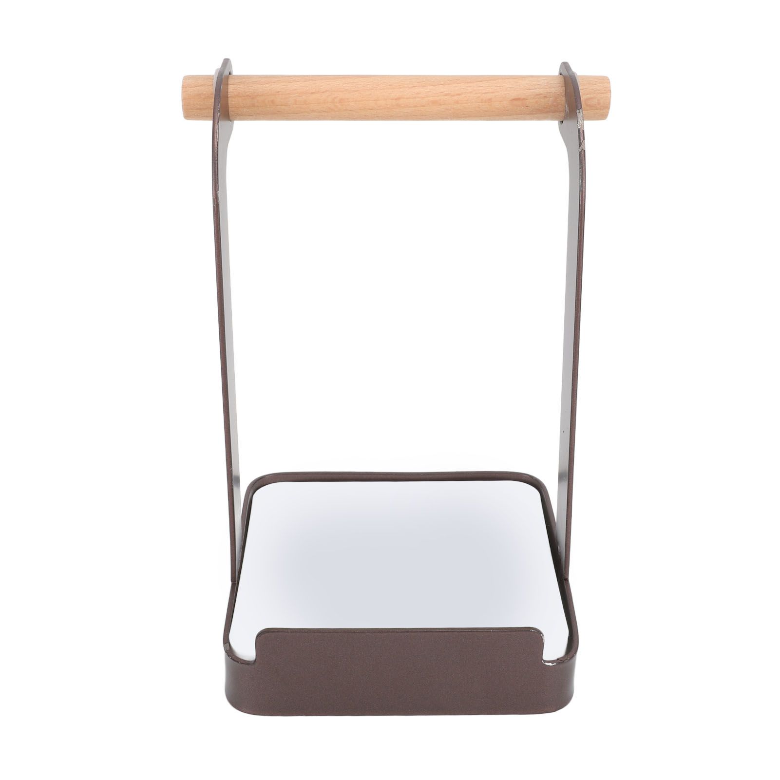 Pot Lid Holder Rack Multifunction Prevent Slip Iron Basin Wood Rack Cooking view 4