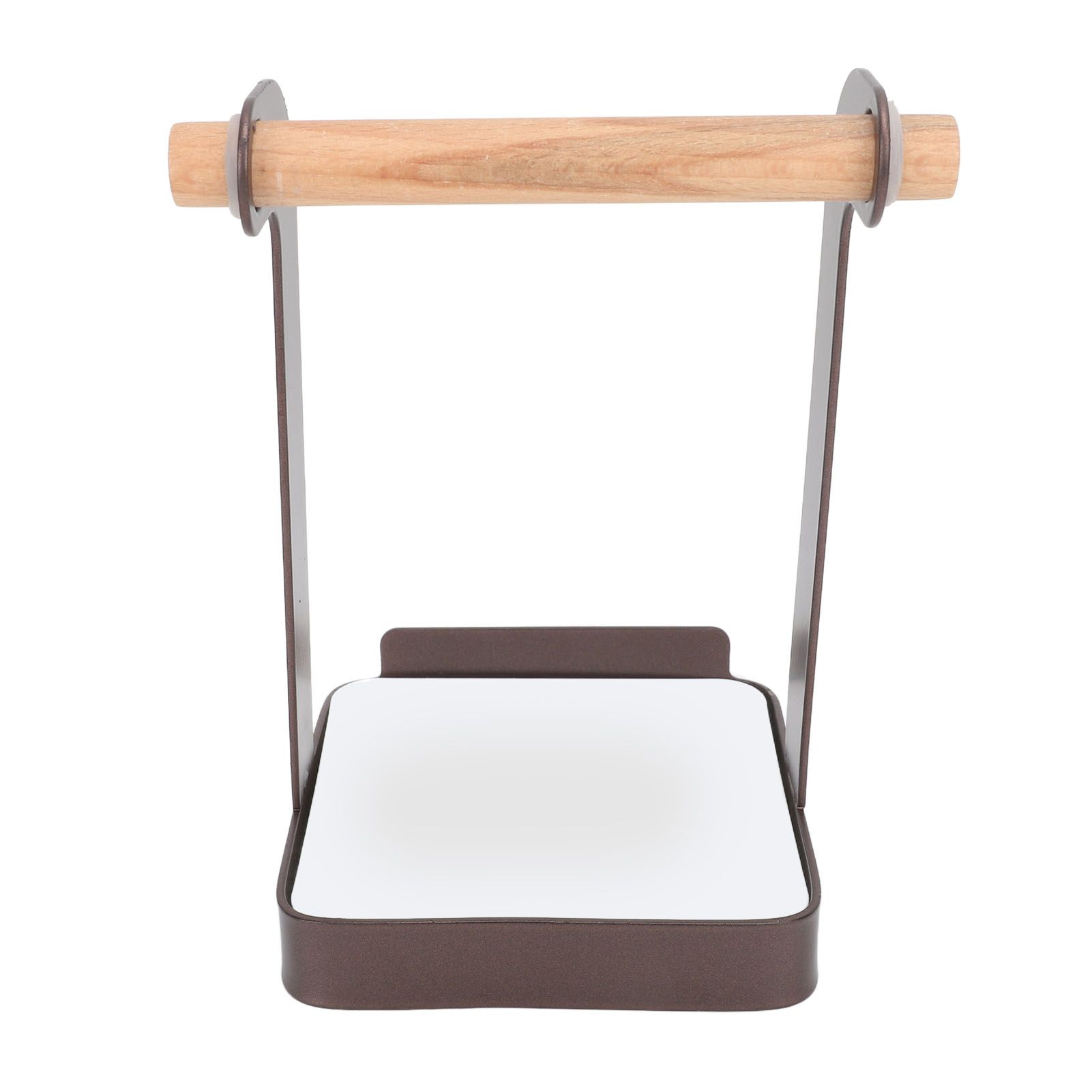 Pot Lid Holder Rack Multifunction Prevent Slip Iron Basin Wood Rack Cooking view 7