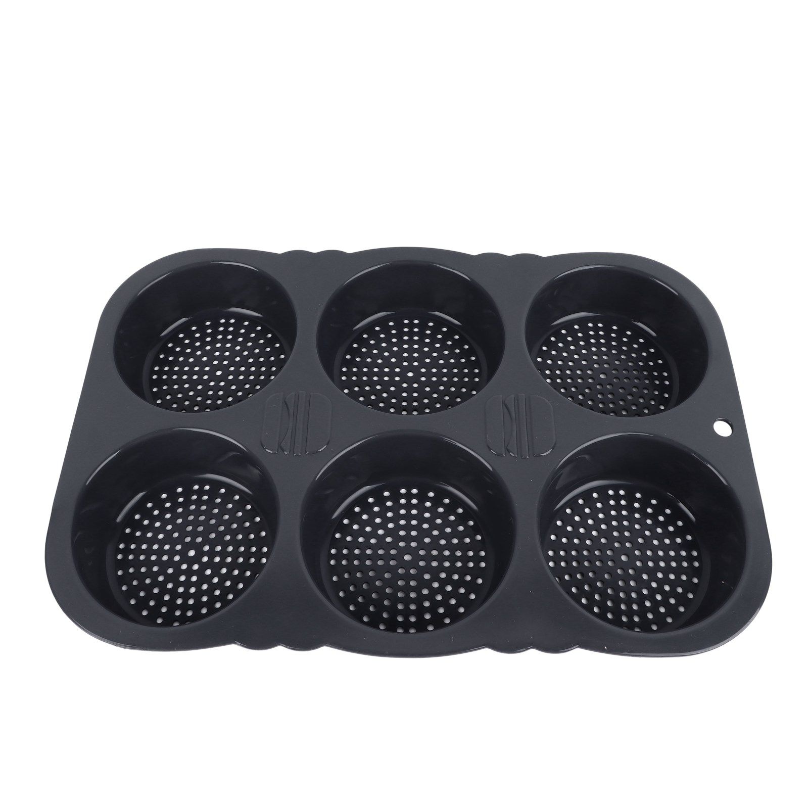 6 Cavity Hamburger Bun Mould Foldable Reusable Bread Mould ‑40℉ to +446℉ Heat