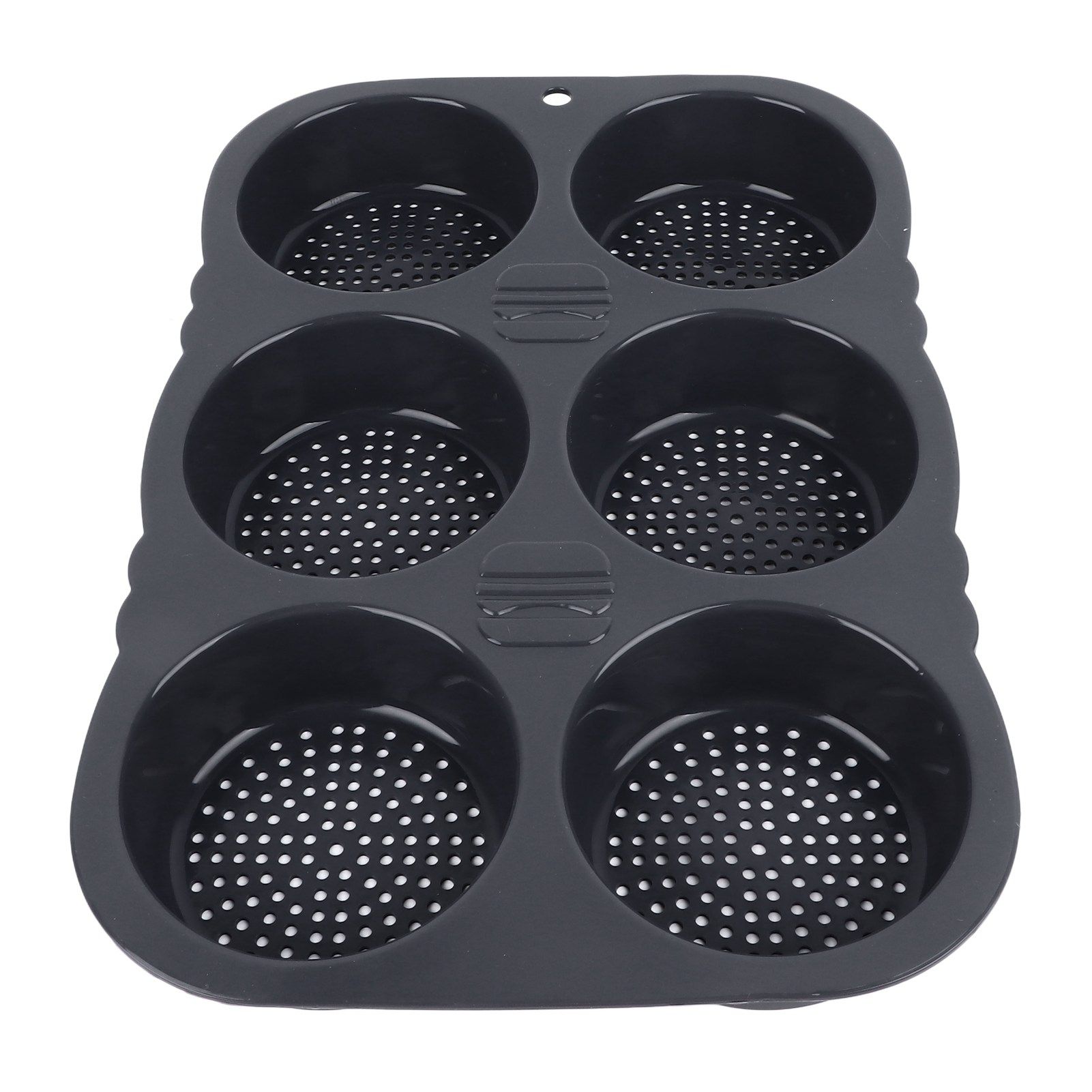 6 Cavity Hamburger Bun Mould Foldable Reusable Bread Mould ‑40℉ to +446℉ Heat view 4