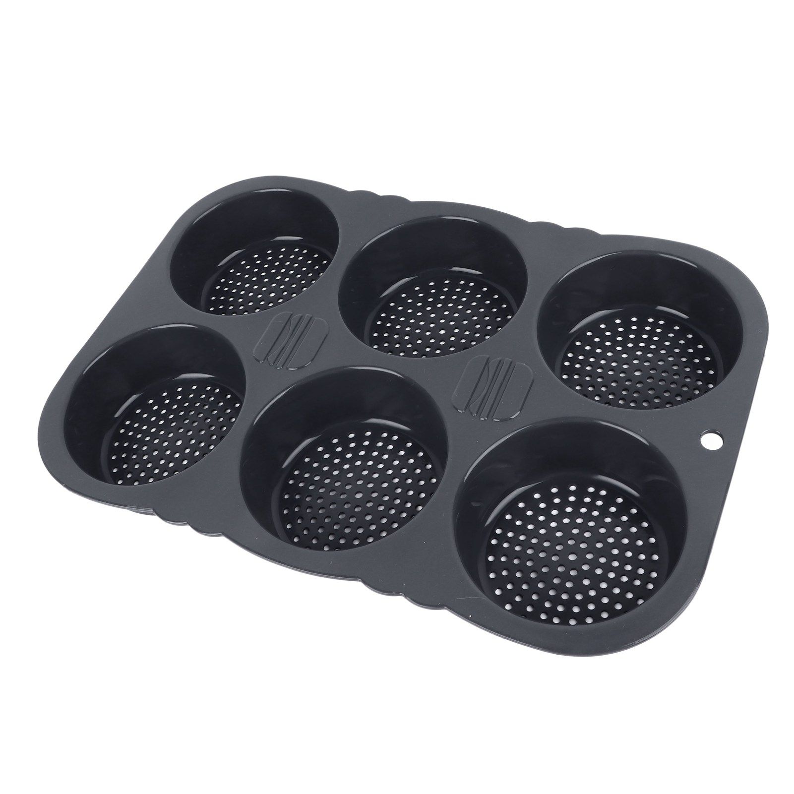 6 Cavity Hamburger Bun Mould Foldable Reusable Bread Mould ‑40℉ to +446℉ Heat view 9