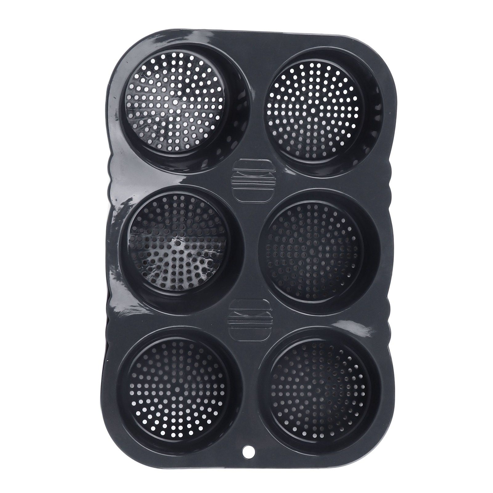 6 Cavity Hamburger Bun Mould Foldable Reusable Bread Mould ‑40℉ to +446℉ Heat view 10