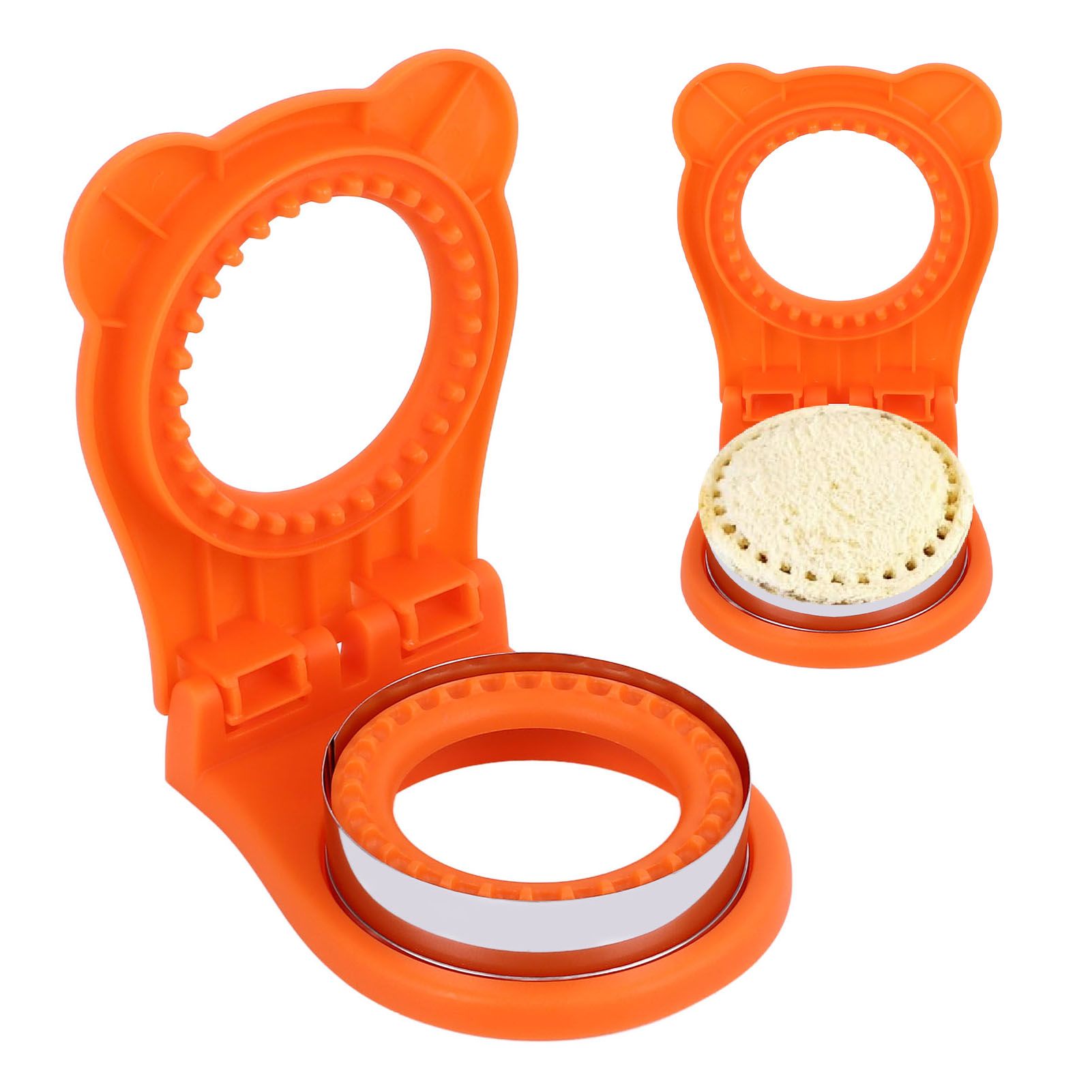 Sandwich Cutter Mold Manual Cake Bread Cutter Sealer Tool Round for Kitchen view 12