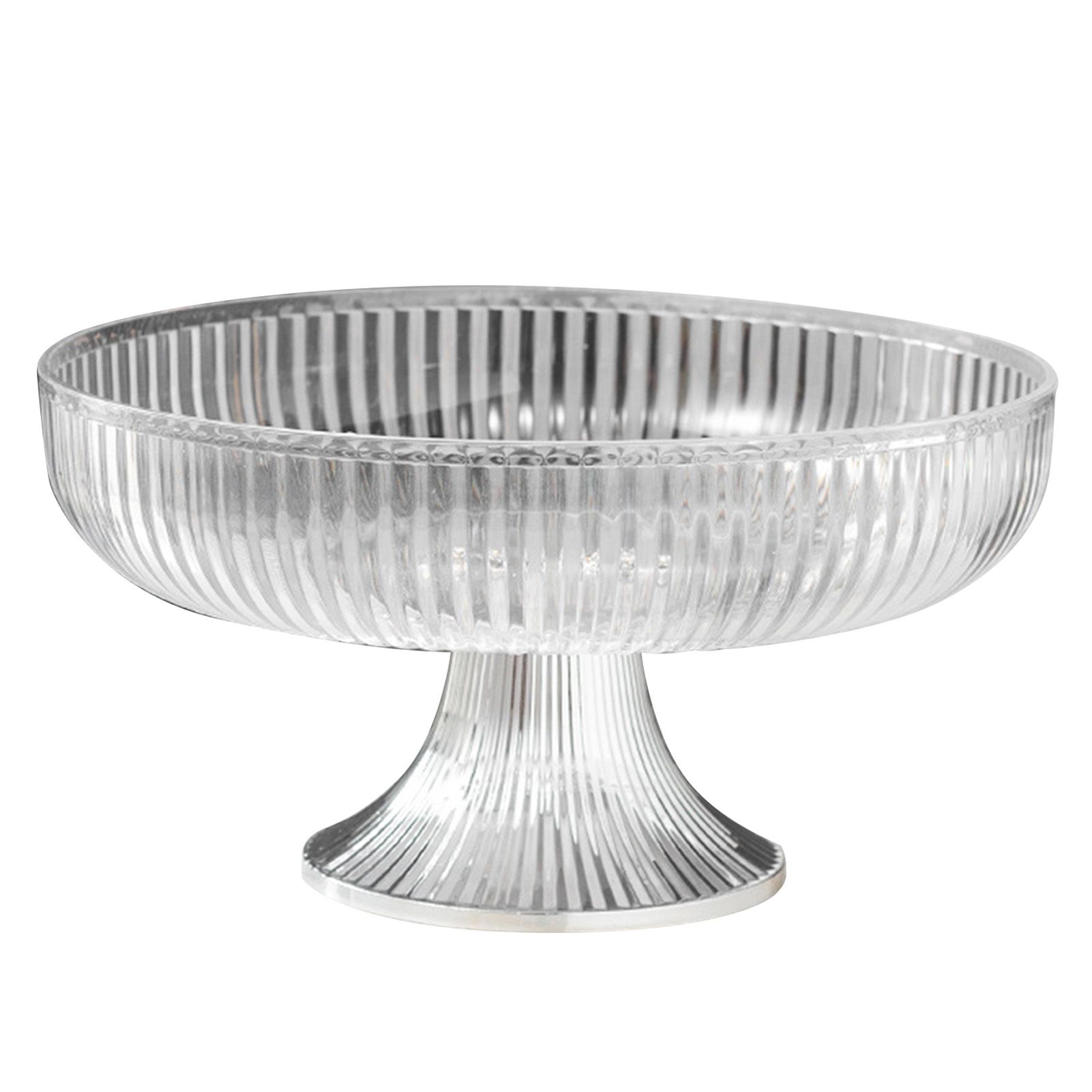 Fruit Plate Multifunctional Plastic Stylish Space Saving Decorative Snack Bowl