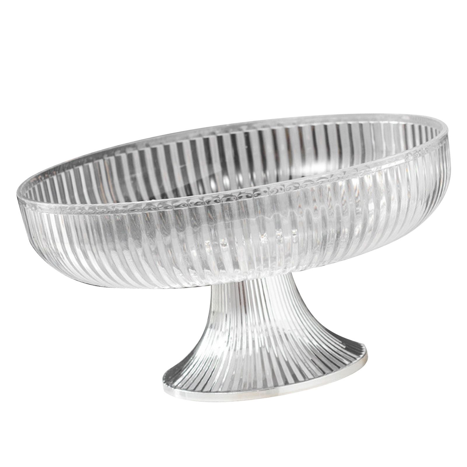 Fruit Plate Multifunctional Plastic Stylish Space Saving Decorative Snack Bowl view 2