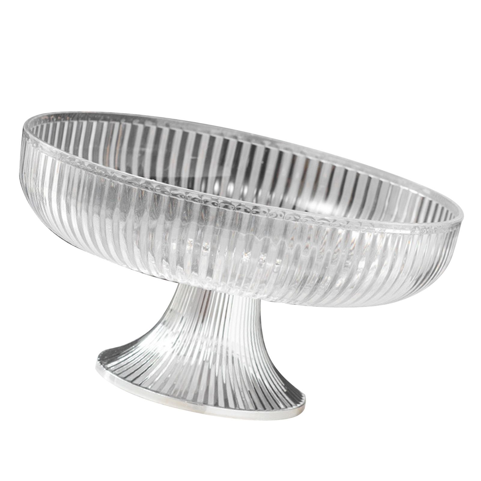 Fruit Plate Multifunctional Plastic Stylish Space Saving Decorative Snack Bowl view 3