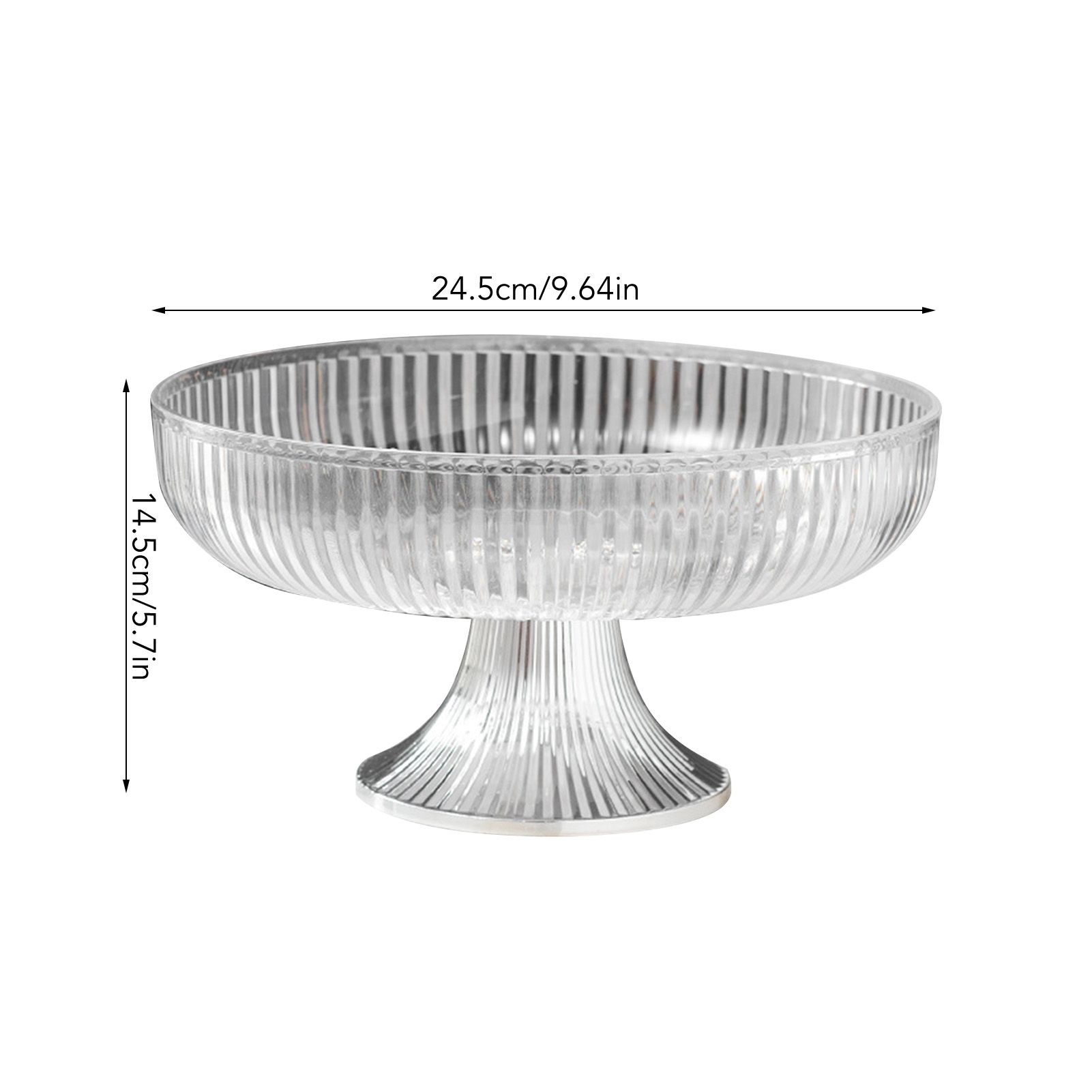 Fruit Plate Multifunctional Plastic Stylish Space Saving Decorative Snack Bowl view 12