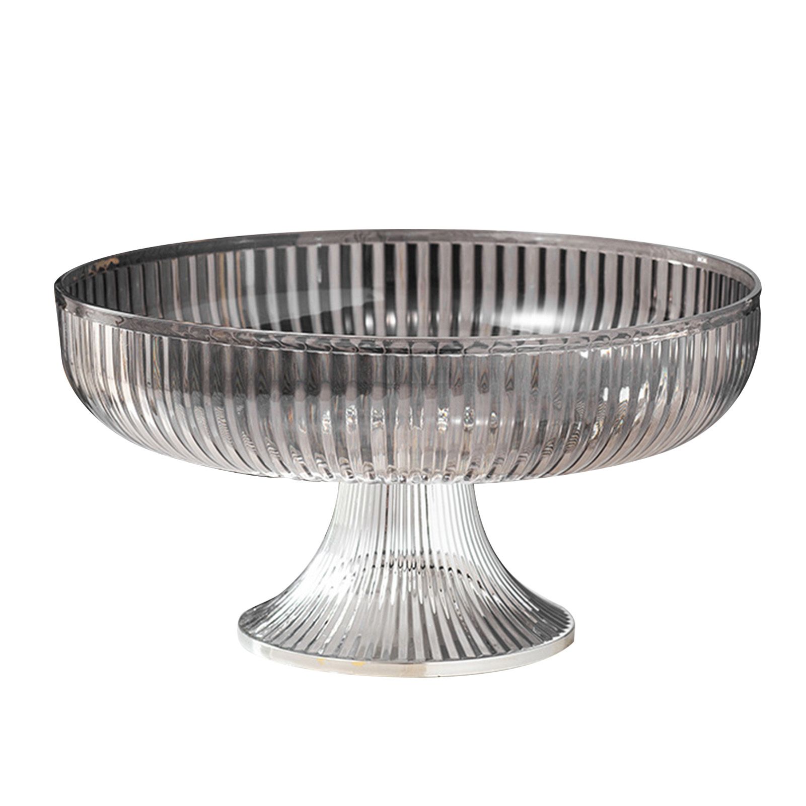 Fruit Plate Multifunctional Plastic Stylish Space Saving Decorative Snack Bowl