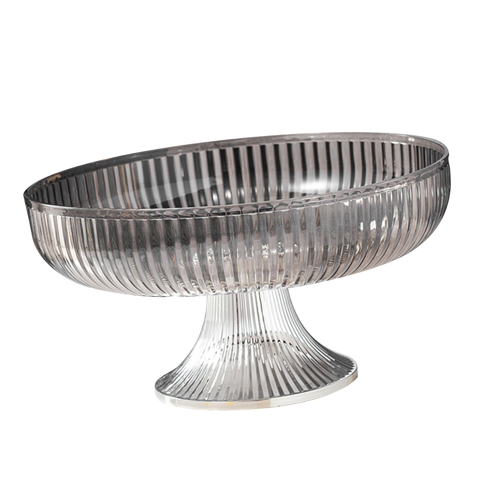 Fruit Plate Multifunctional Plastic Stylish Space Saving Decorative Snack Bowl view 2