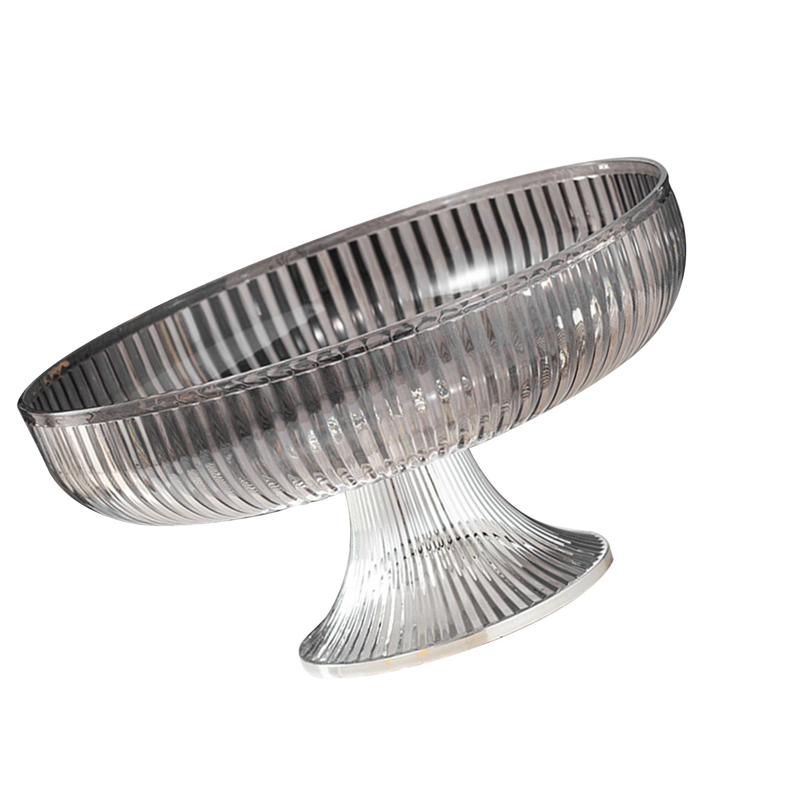 Fruit Plate Multifunctional Plastic Stylish Space Saving Decorative Snack Bowl view 3