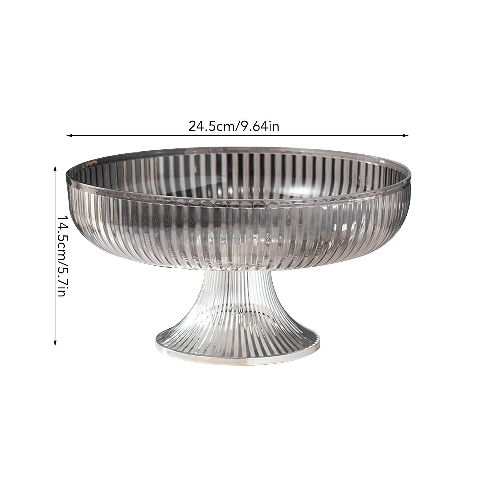 Fruit Plate Multifunctional Plastic Stylish Space Saving Decorative Snack Bowl view 12