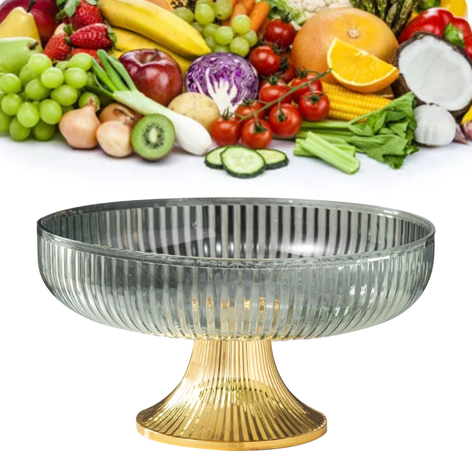 Fruit Plate Multifunctional Plastic Stylish Space Saving Decorative Snack Bowl view 5