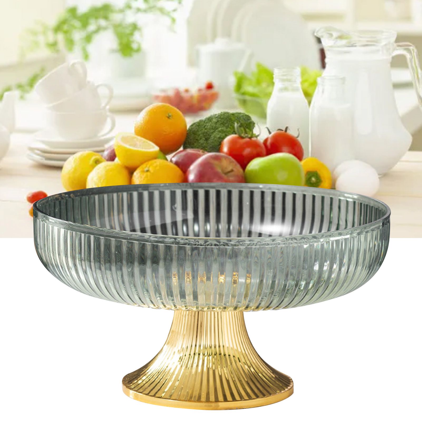 Fruit Plate Multifunctional Plastic Stylish Space Saving Decorative Snack Bowl view 6