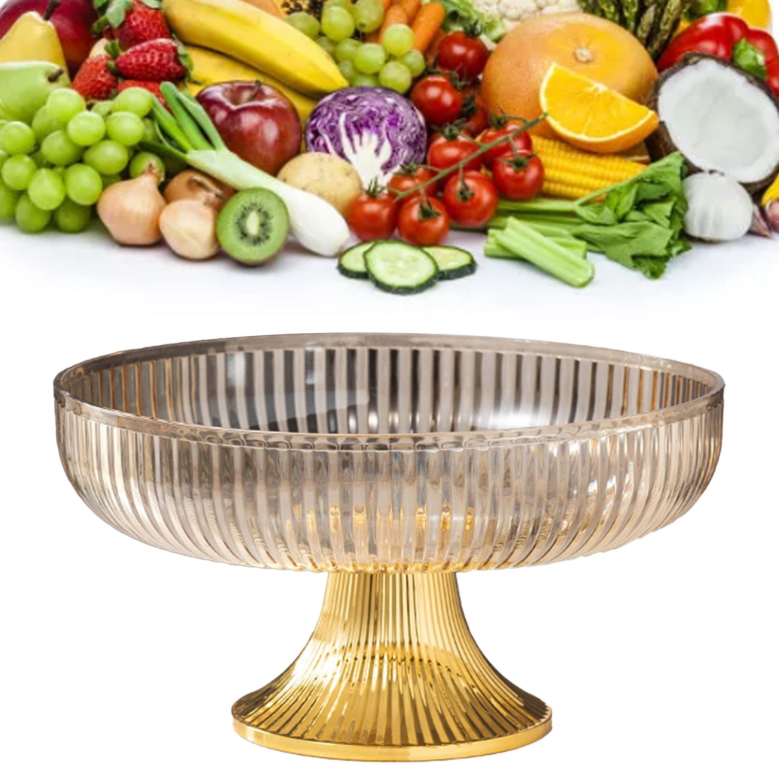 Fruit Plate Multifunctional Plastic Stylish Space Saving Decorative Snack Bowl view 5