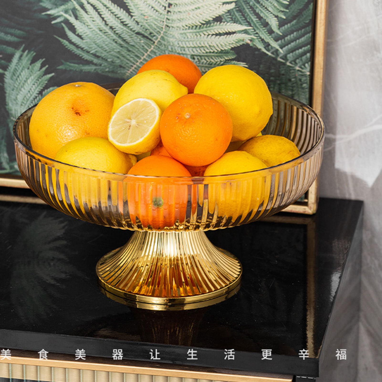 Fruit Plate Multifunctional Plastic Stylish Space Saving Decorative Snack Bowl view 10