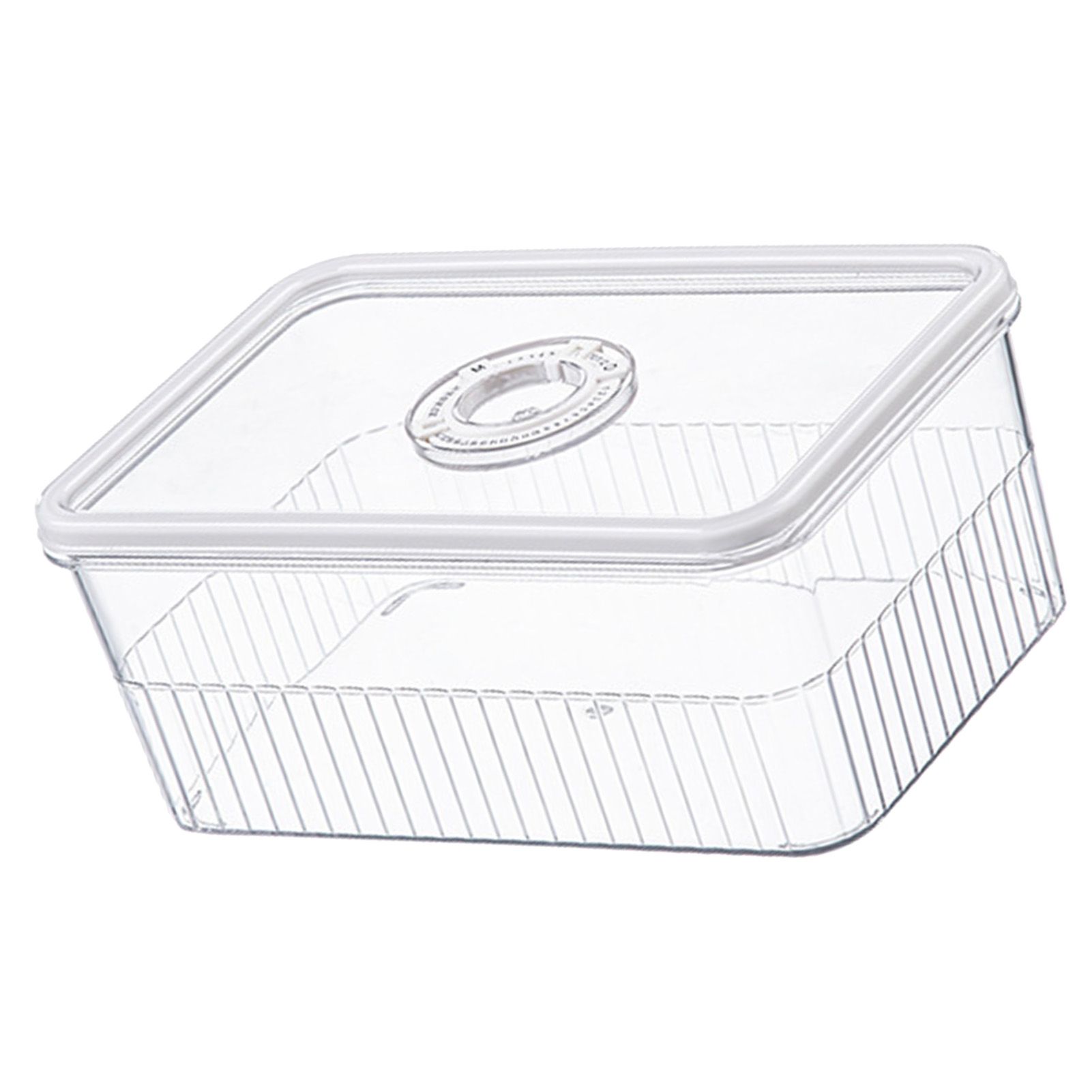 Refrigerator Storage Box with Lids Plastic Transparent Sealed Fridge Food view 3