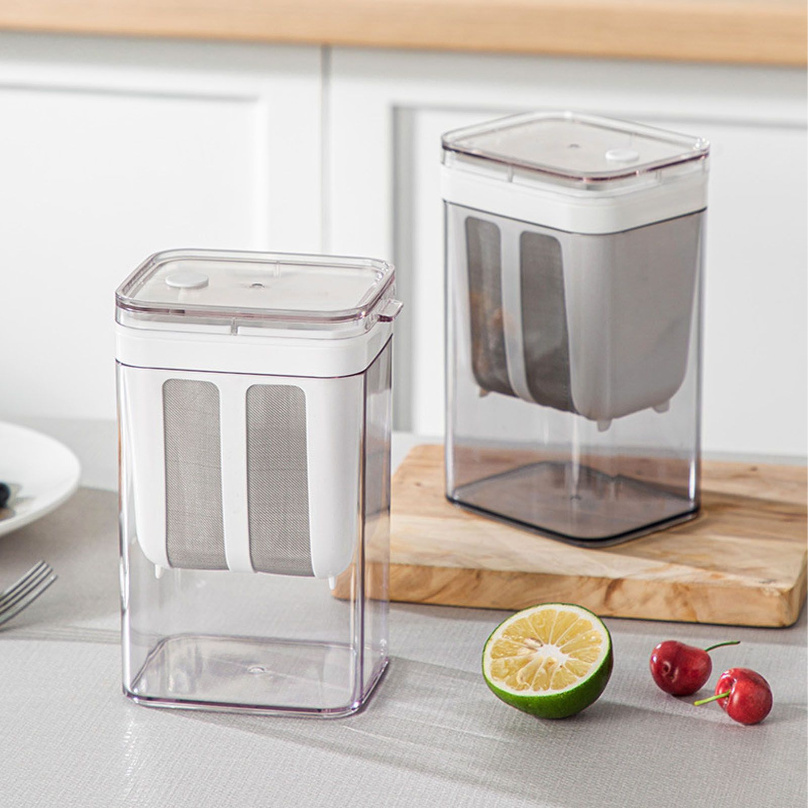 Yogurt Strainer with Extra Fine Mesh Strainer Bag Transparent Cover Multi view 6