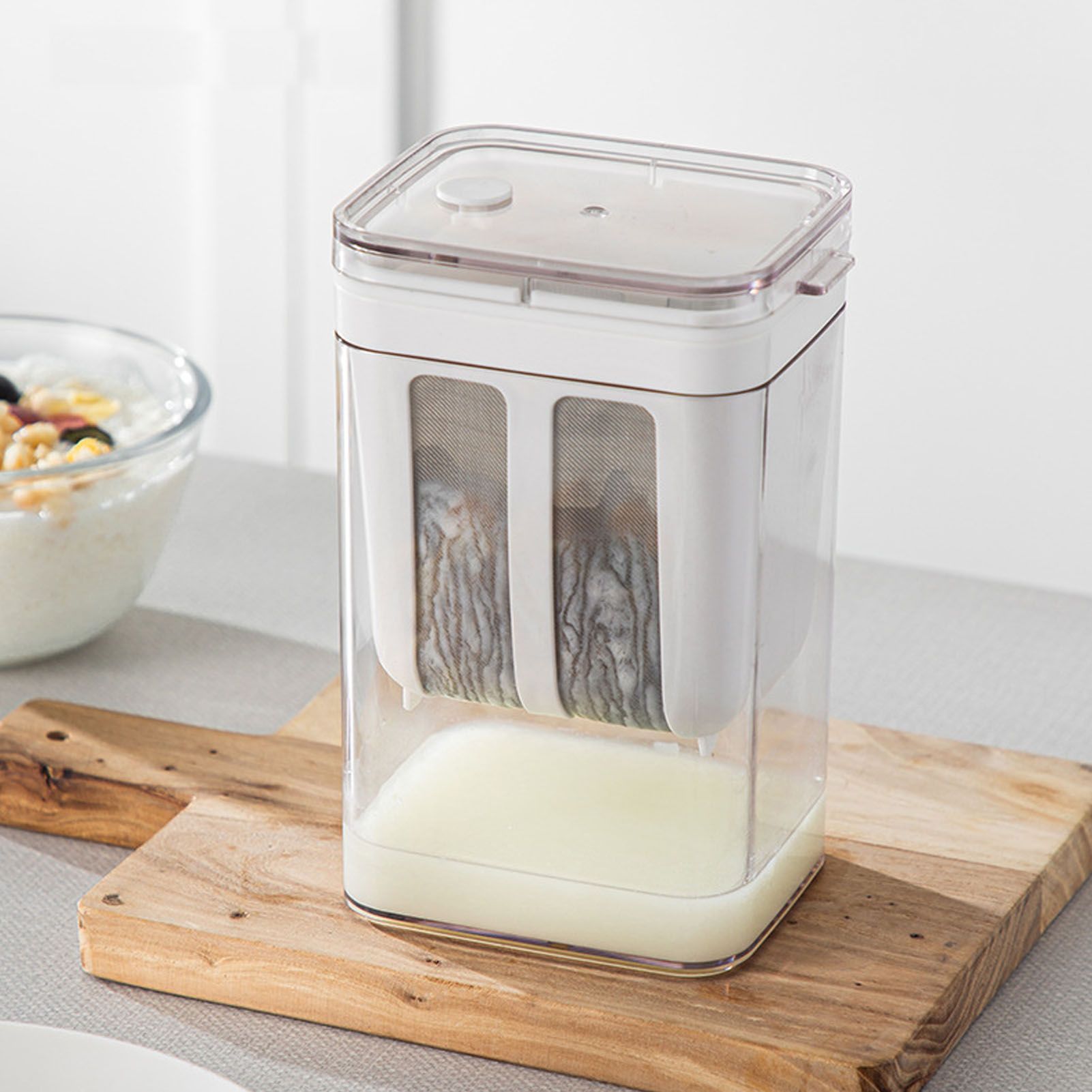 Yogurt Strainer with Extra Fine Mesh Strainer Bag Transparent Cover Multi view 15