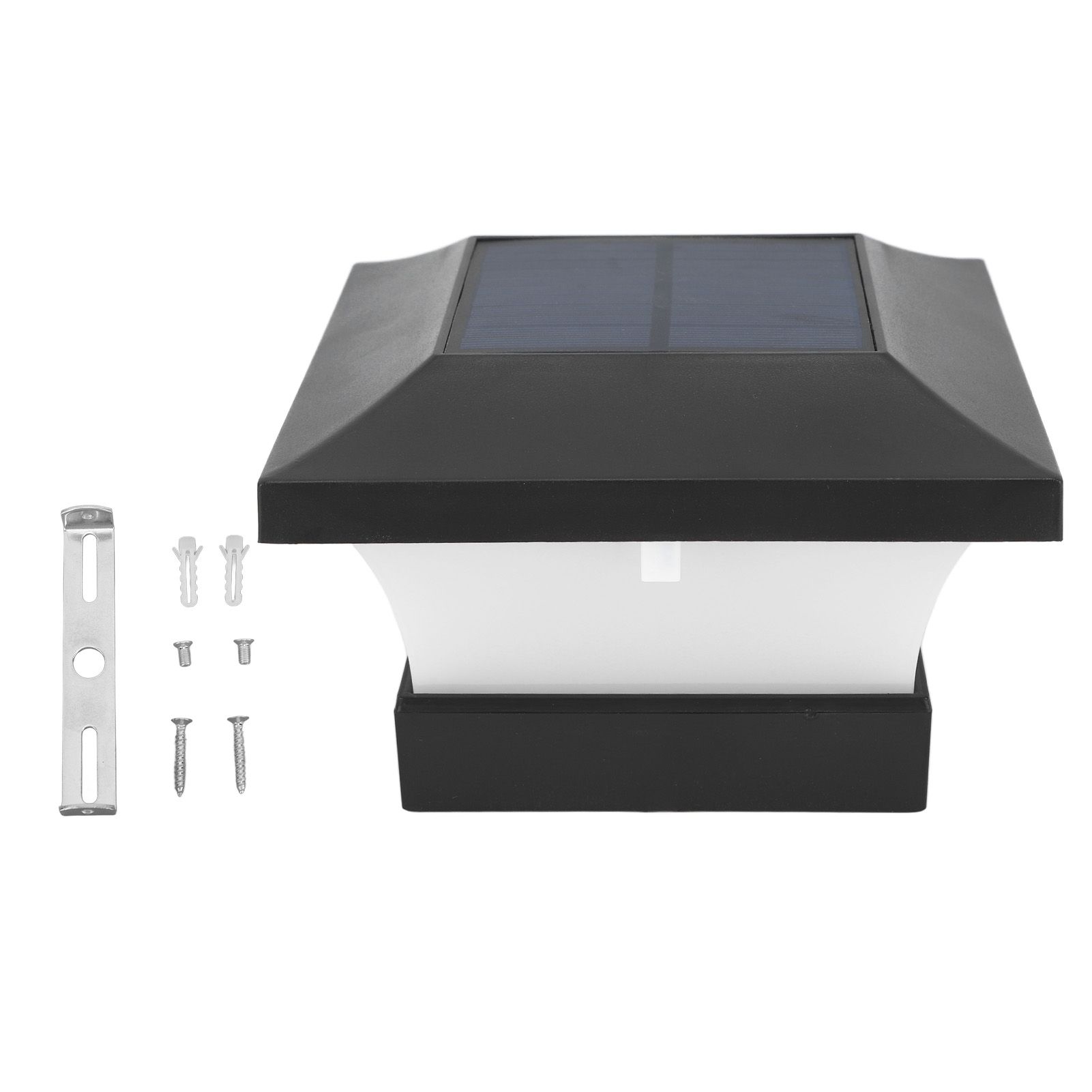 Solar Capital Lamp White Light 2000mAh IP65 LED Solar Post Cap Lights for
