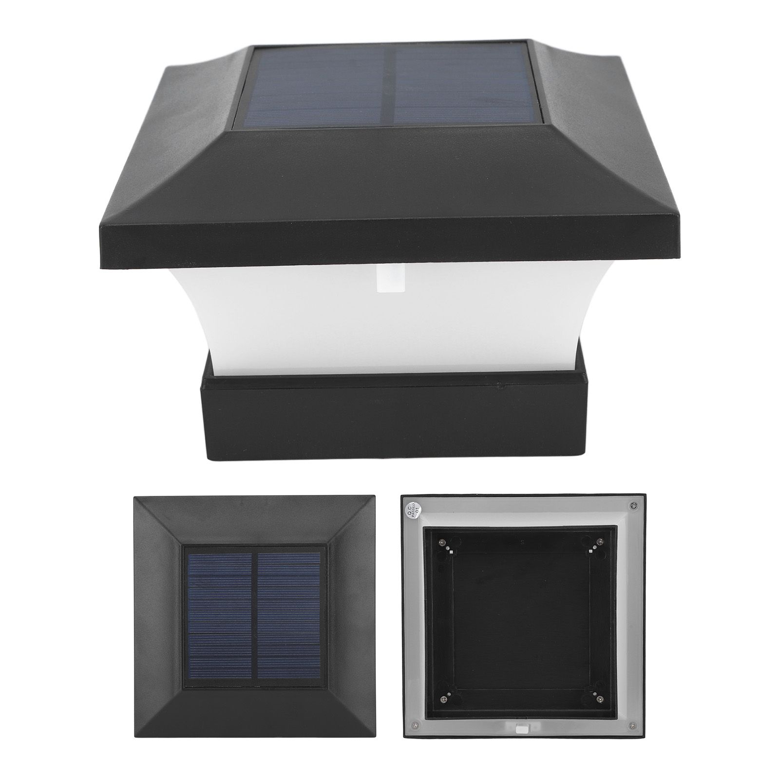 Solar Capital Lamp White Light 2000mAh IP65 LED Solar Post Cap Lights for view 10