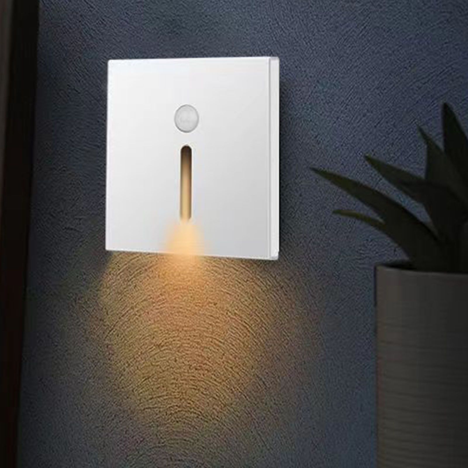 LED Motion Sensor Night Light ABS Small LED Induction Lamp for Bedside view 7