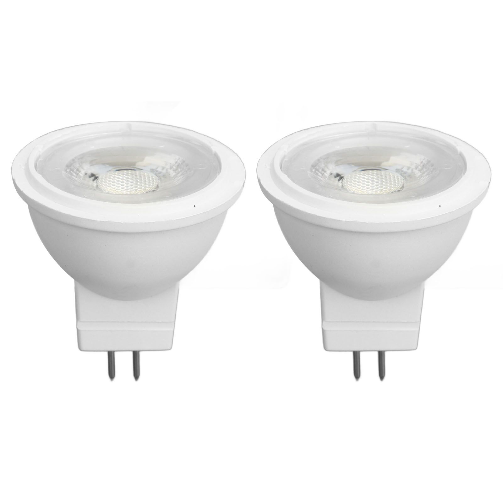 2Pcs MR11 Light Bulb High Brightness 3W 110V Faster Heat Dissipation GU4