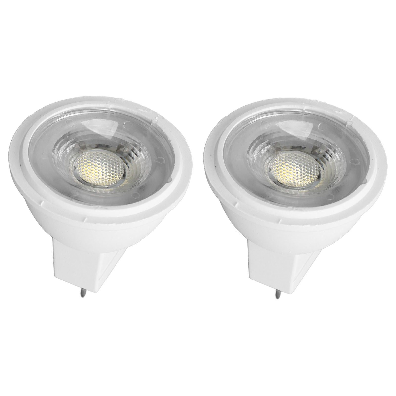 2Pcs MR11 Light Bulb High Brightness 3W 110V Faster Heat Dissipation GU4 view 3