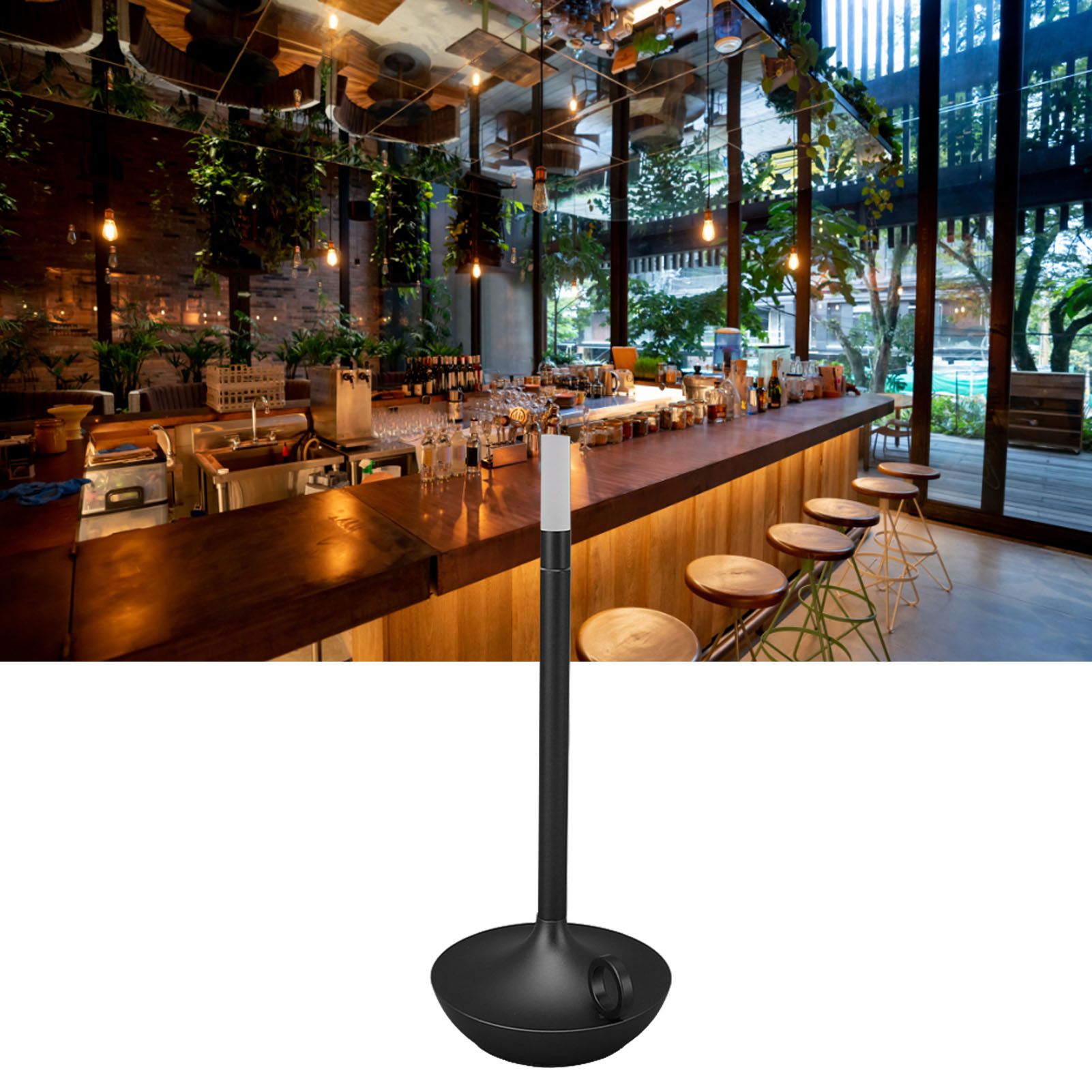 Cordless Table Lamp Innovative Candle Shape 3 Levels Brightness Dimmable view 11