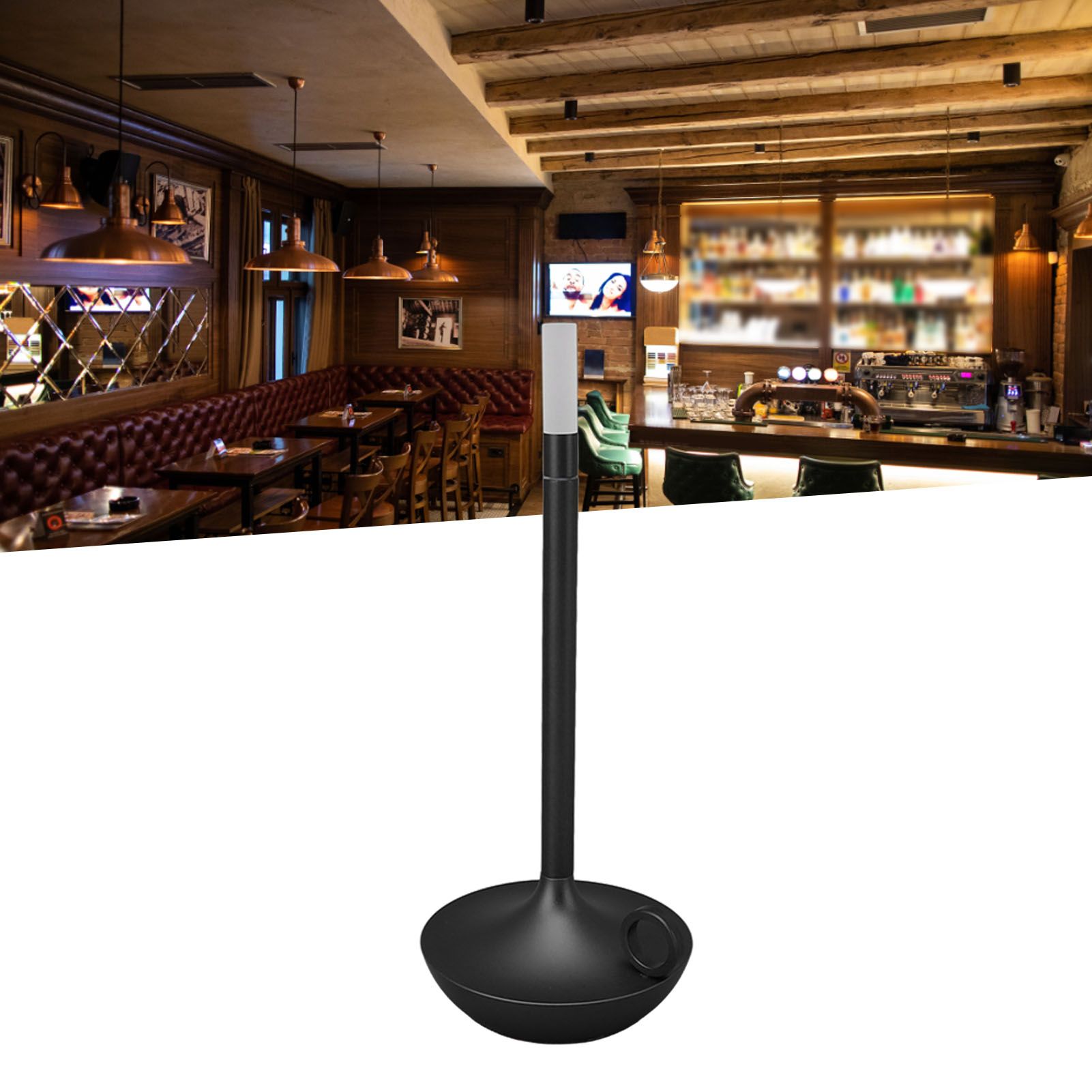 Cordless Table Lamp Innovative Candle Shape 3 Levels Brightness Dimmable view 12