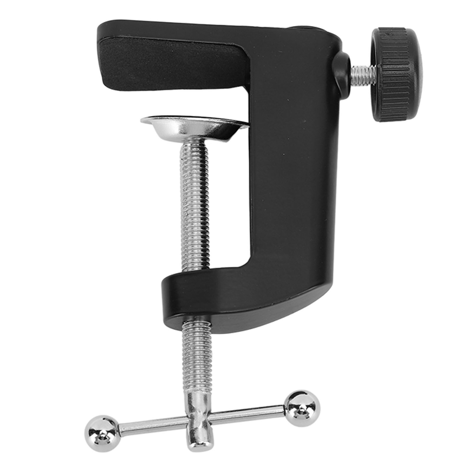 Desk C Clamp Aluminum Black 2.4inch 61mm Desk Table Mount Clamp for Desktop