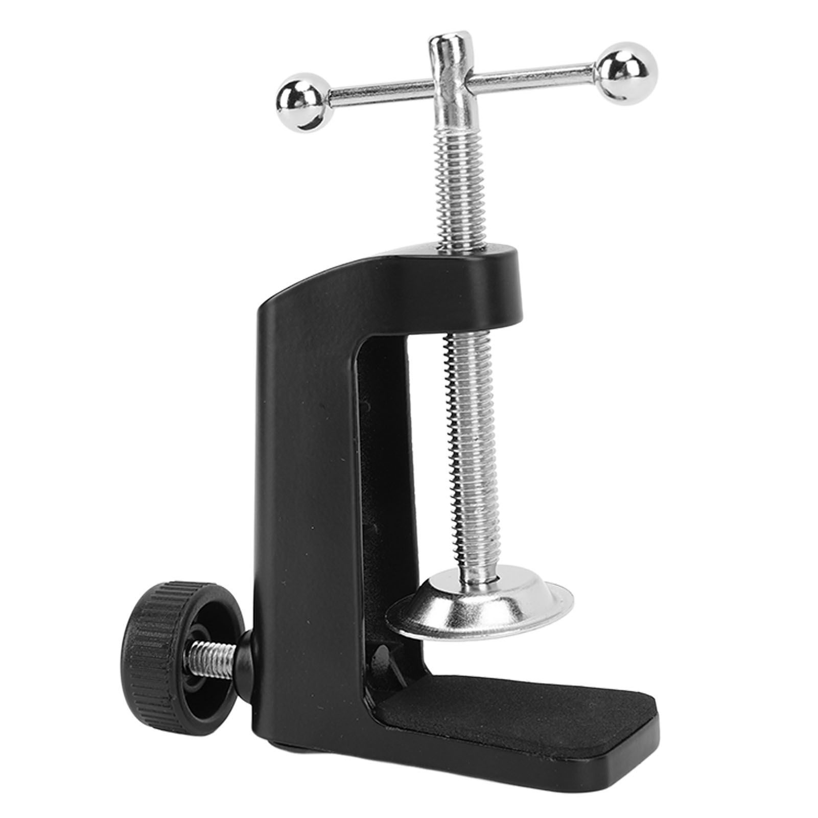 Desk C Clamp Aluminum Black 2.4inch 61mm Desk Table Mount Clamp for Desktop view 2