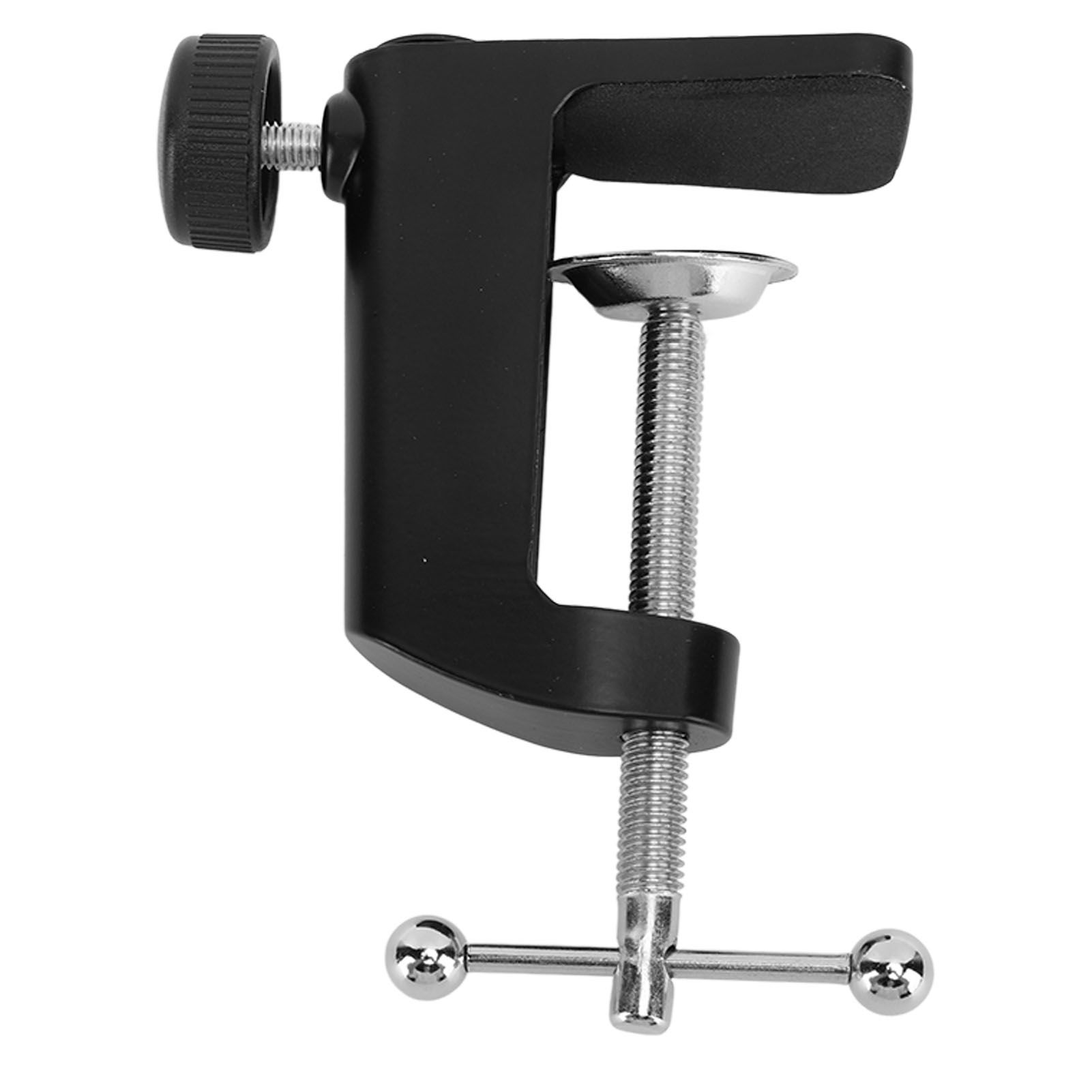Desk C Clamp Aluminum Black 2.4inch 61mm Desk Table Mount Clamp for Desktop view 4