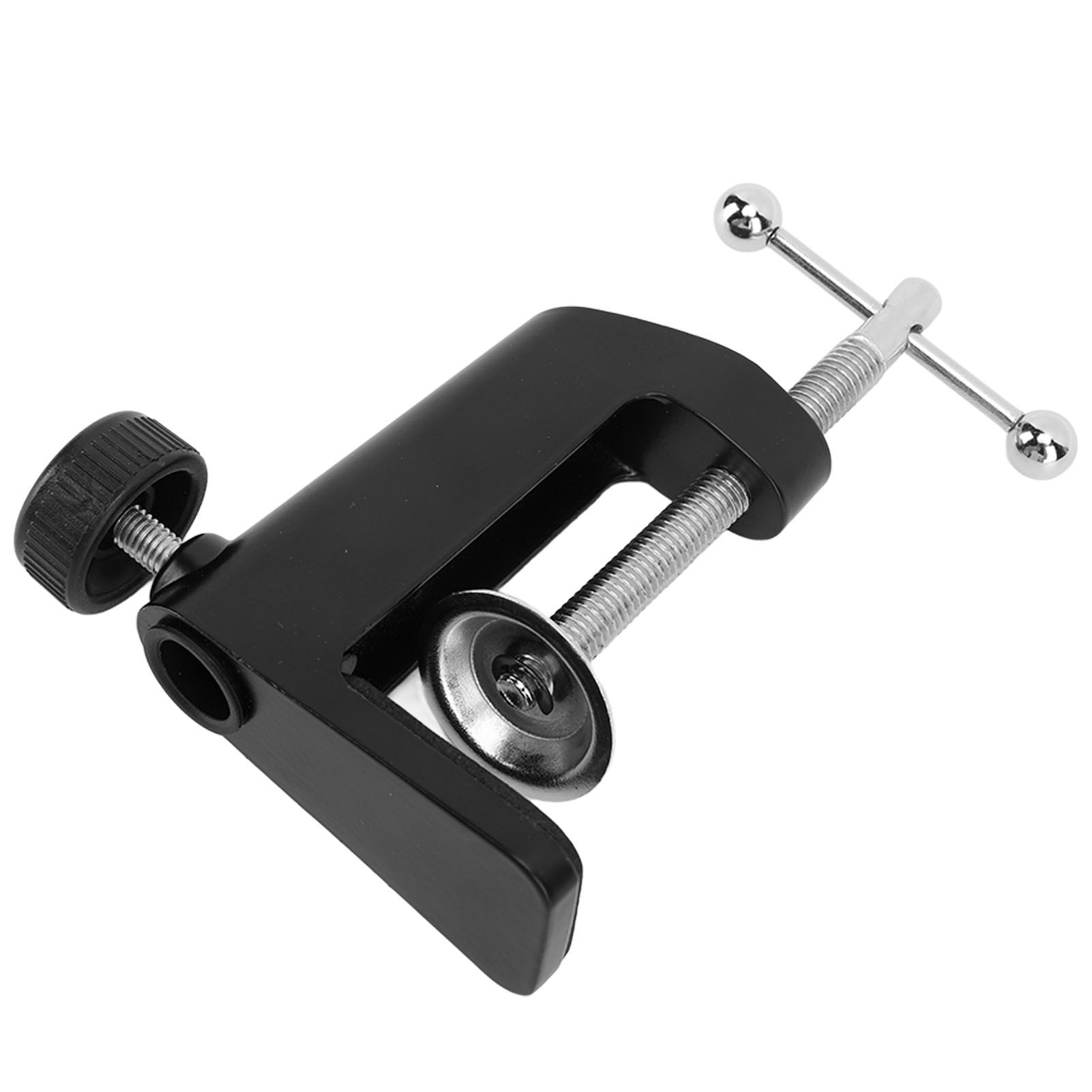 Desk C Clamp Aluminum Black 2.4inch 61mm Desk Table Mount Clamp for Desktop view 5