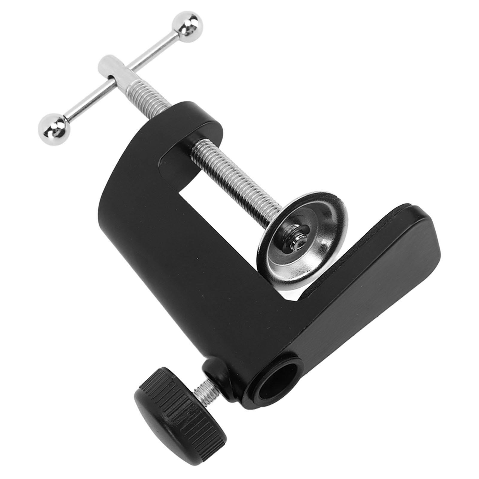 Desk C Clamp Aluminum Black 2.4inch 61mm Desk Table Mount Clamp for Desktop view 6