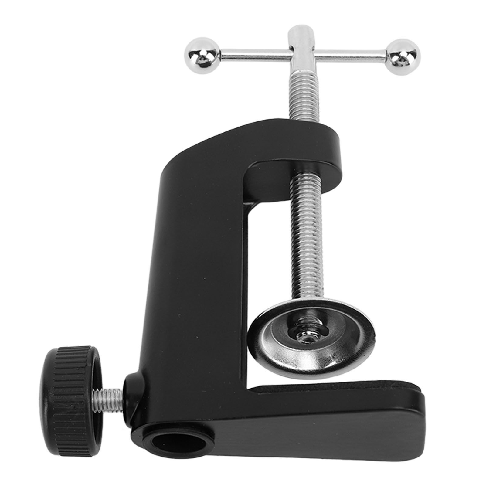 Desk C Clamp Aluminum Black 2.4inch 61mm Desk Table Mount Clamp for Desktop view 7