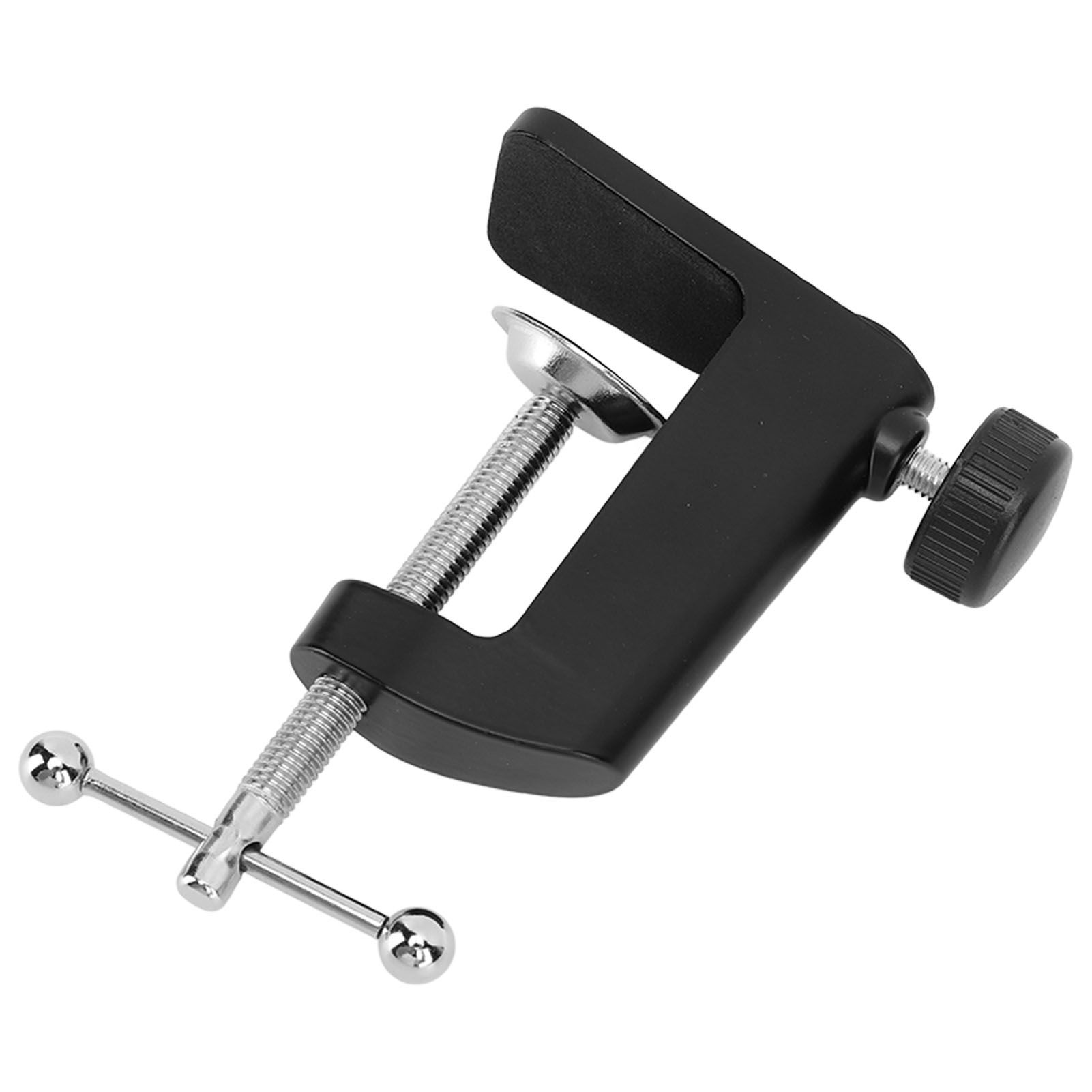 Desk C Clamp Aluminum Black 2.4inch 61mm Desk Table Mount Clamp for Desktop view 10