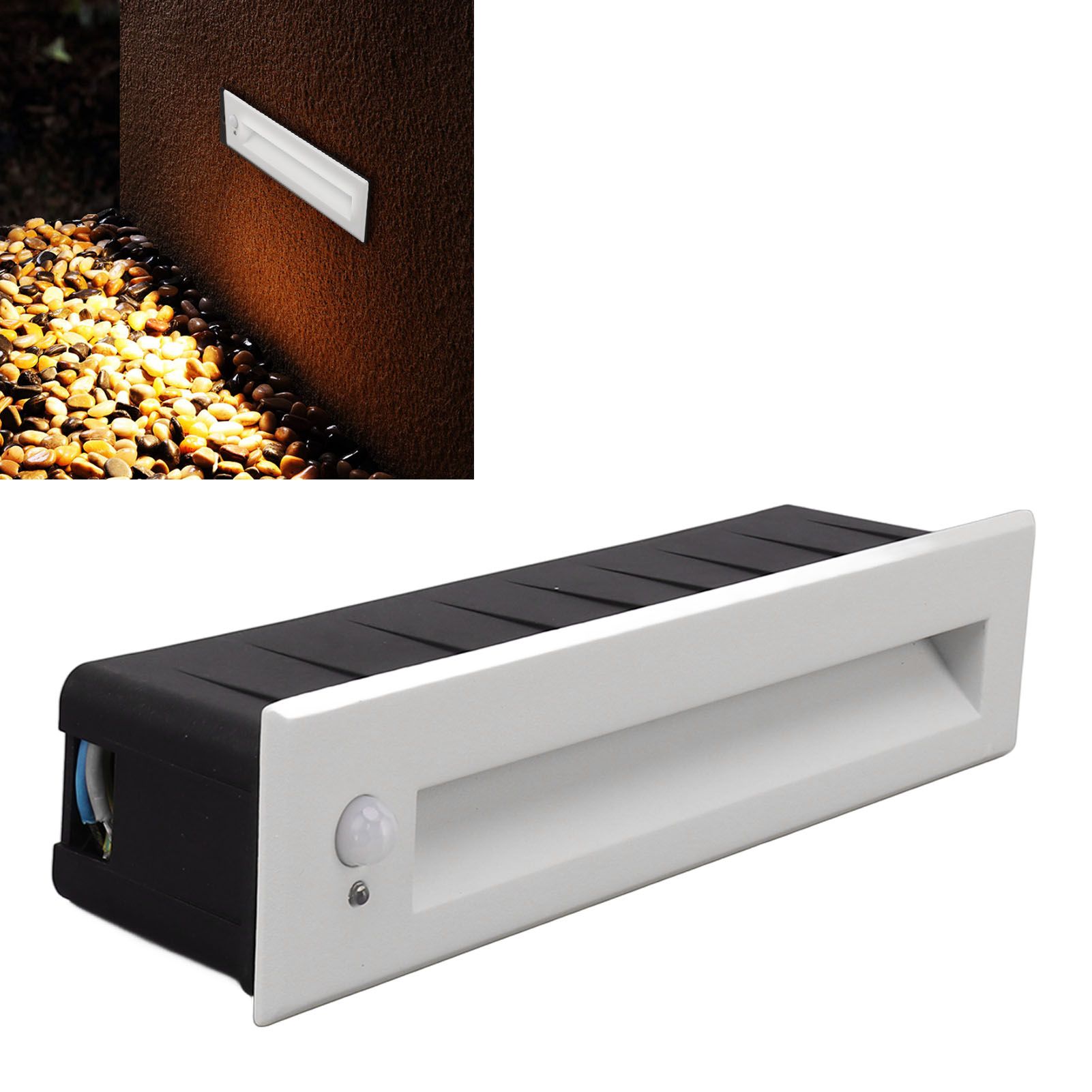 Recessed Sensing Step Light Frosted White LED Stair Light for Hallway Closet view 11