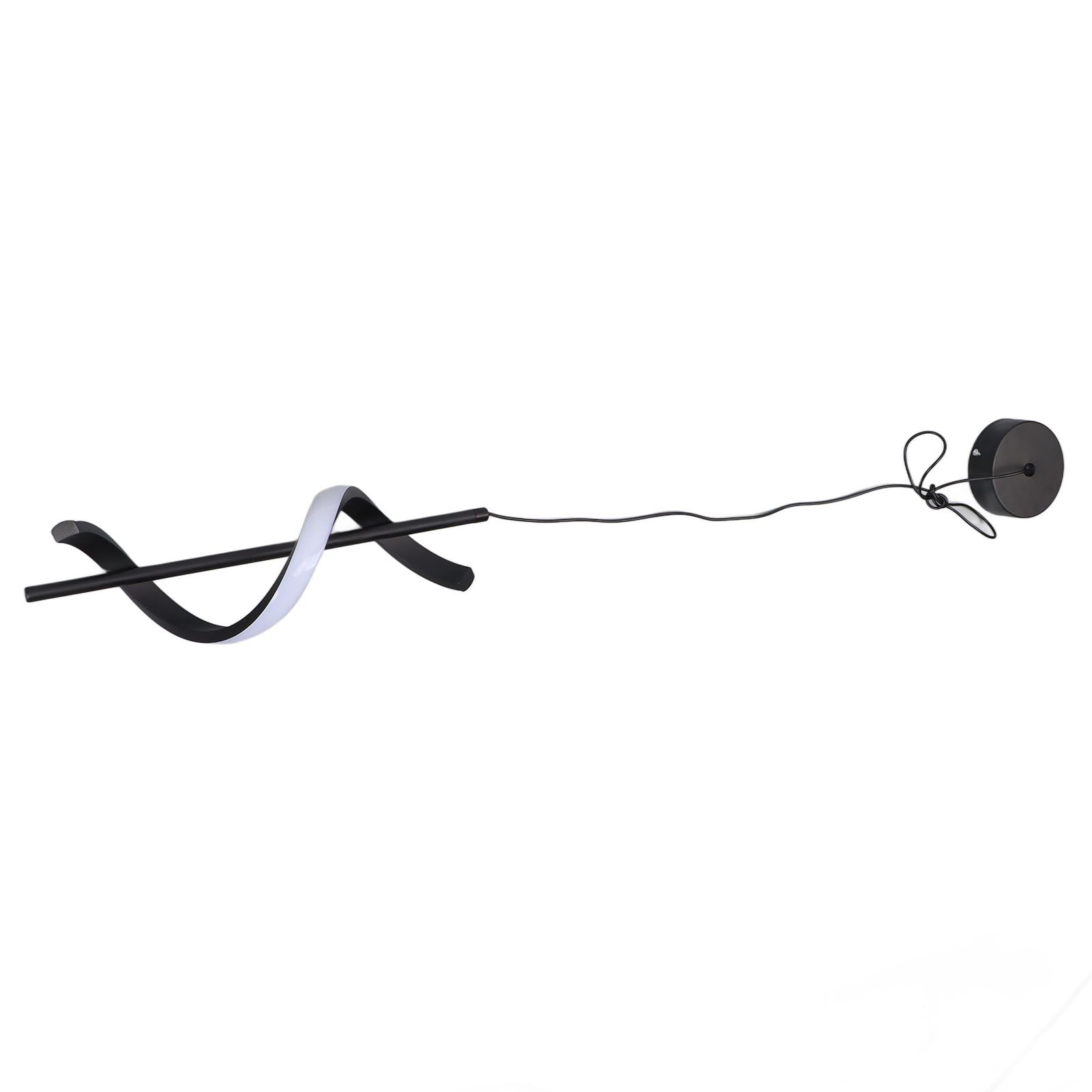 Spiral LED Pendant Light Black Glareless Bright Eyes Protection LED Hanging view 15